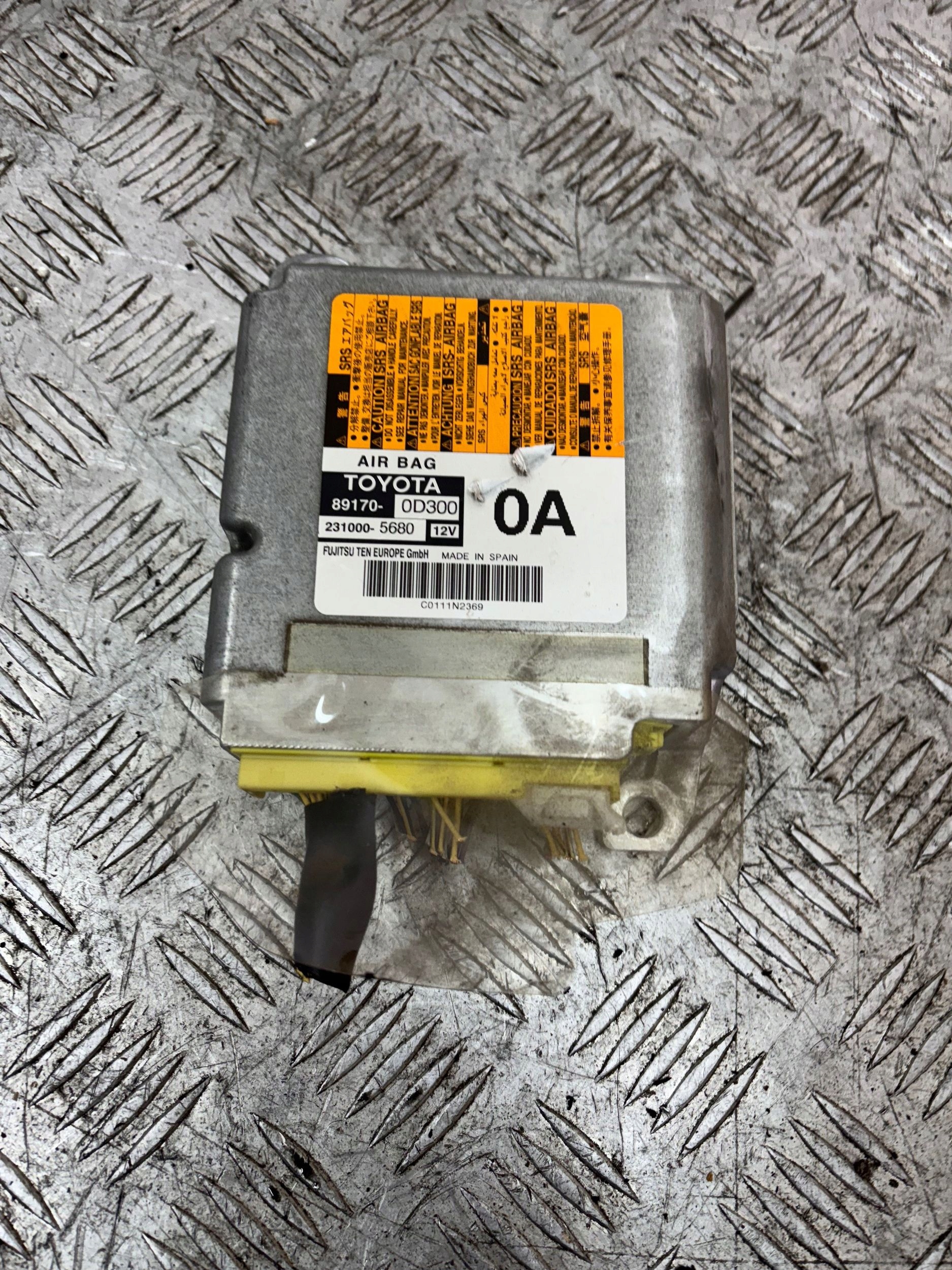 SENZOR RIADIACA JEDNOTKA AIRBAG TOYOTA YARIS III 3 89170-0D300