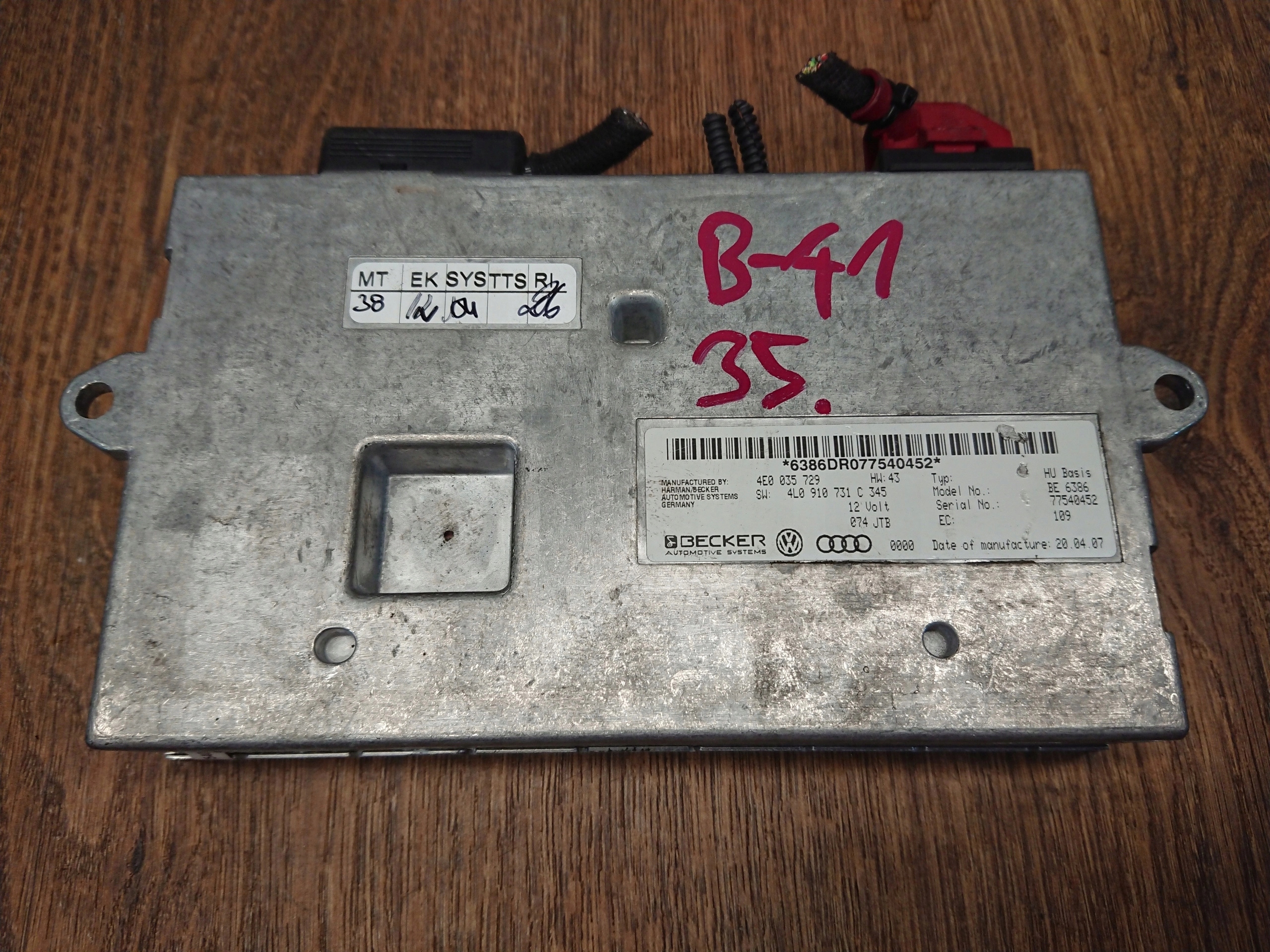 AUDI Q7 MODUL MMI 4L0910731C