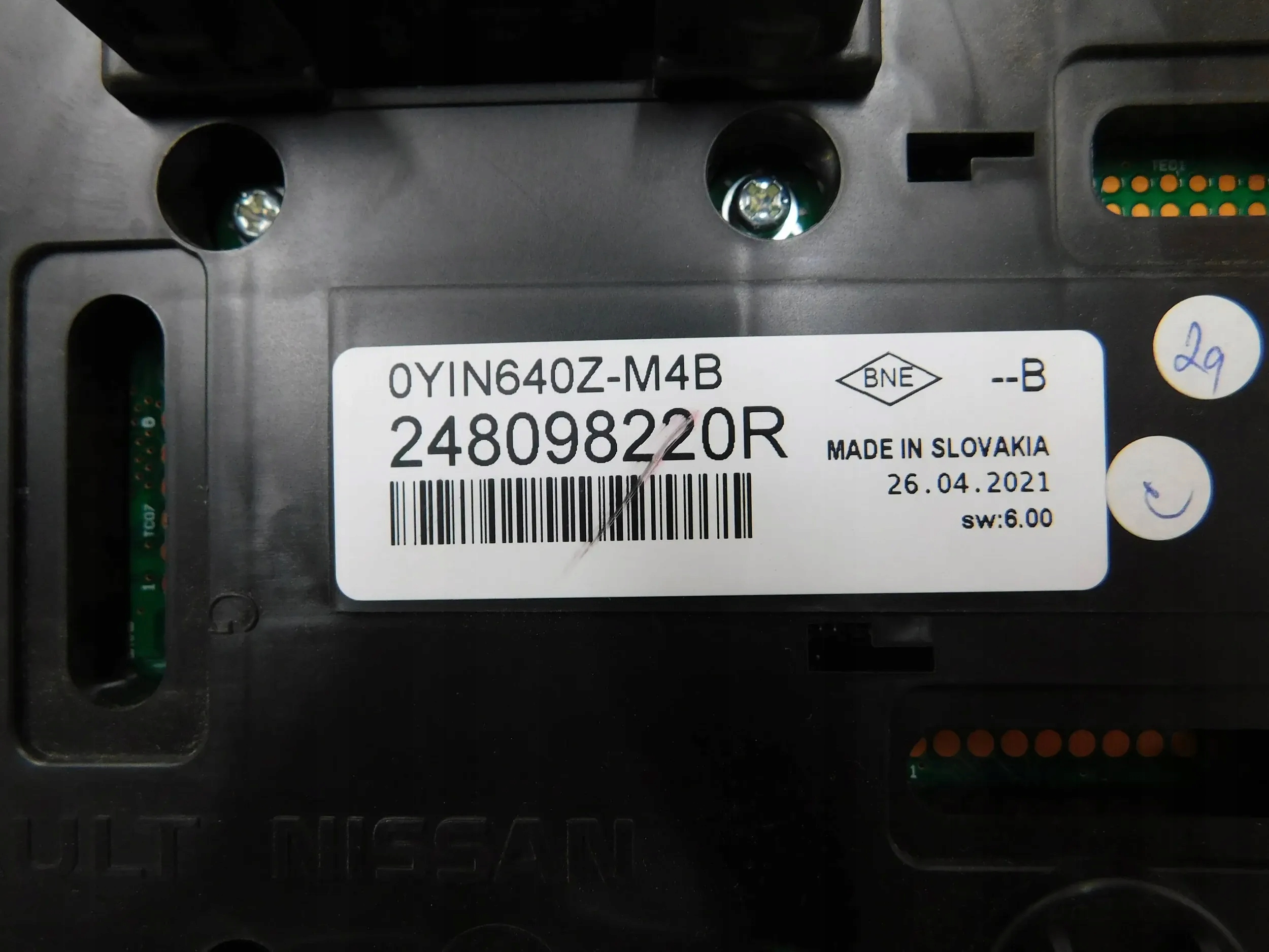 TACHOMETER BUDIKY RENAULT CAPTUR II 1.0 TCE 248098220R