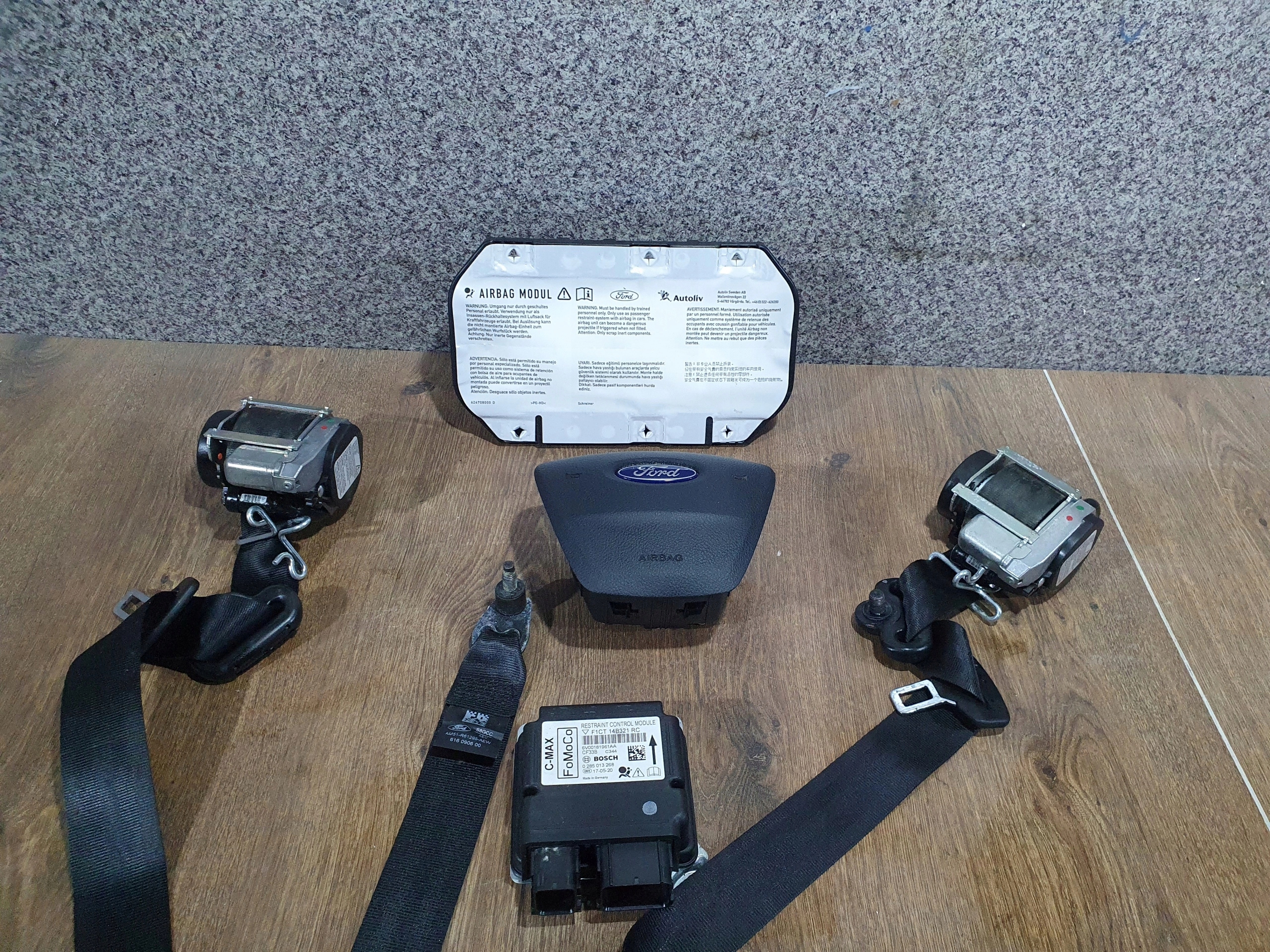 FORD C MAX MK2 LIFT AIRBAGY BEZPECNOSTNE PASY