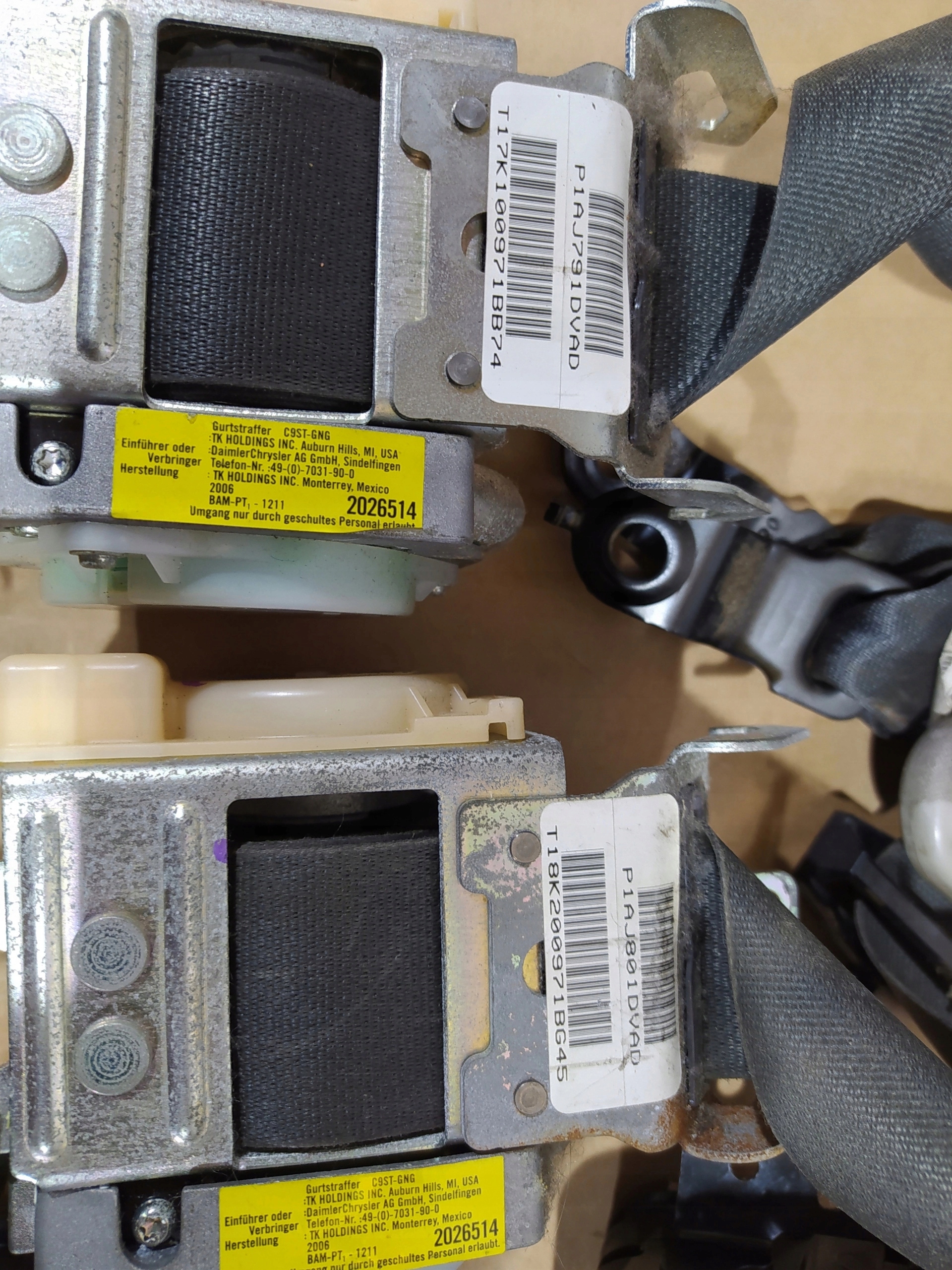 CHRYSLER 300C AIRBAGY BEZPECNOSTNE PASY