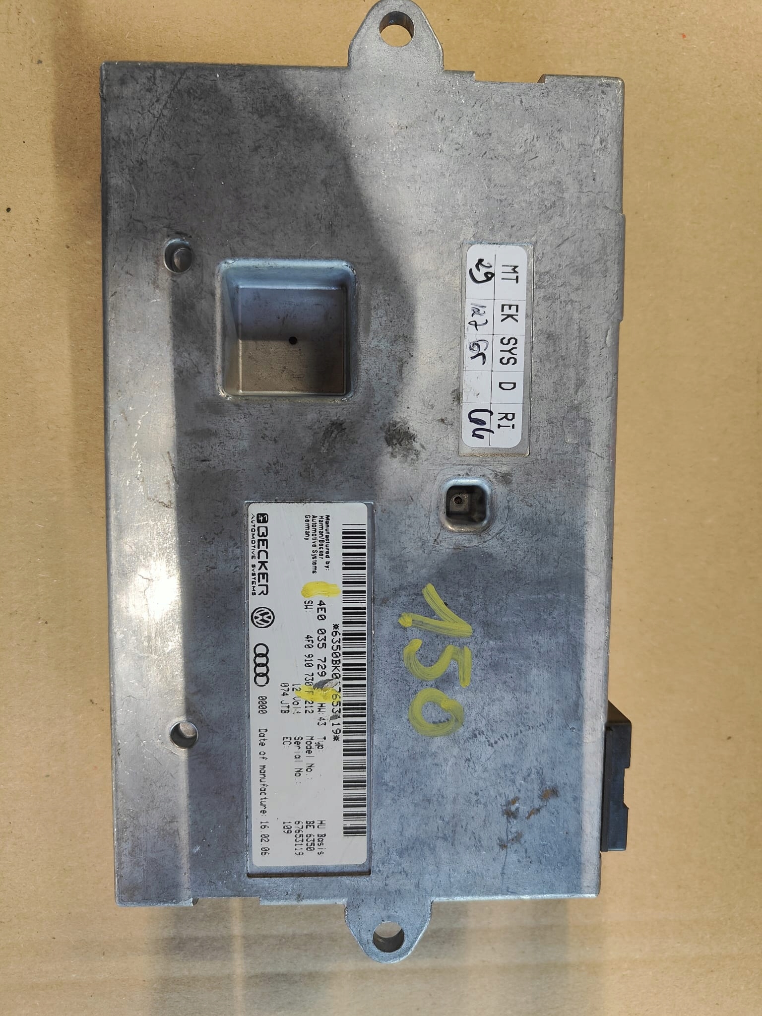 Audi A6 C6 oe 4E0035729 MODUL RIADIACA JEDNOTKA MMI