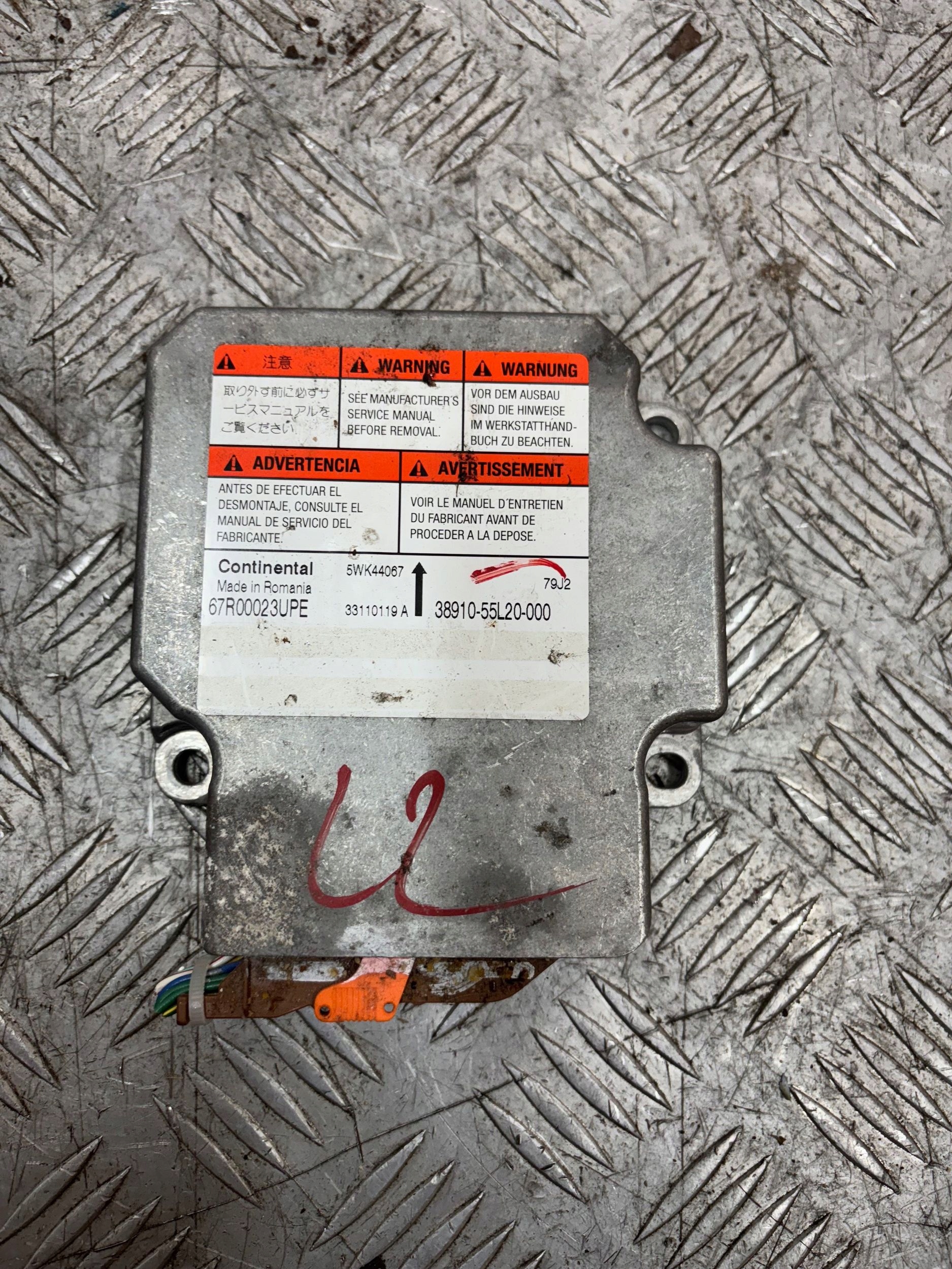 SENZOR RIADIACA JEDNOTKA AIRBAG FIAT SEDICI SX4 38910-55L20-000
