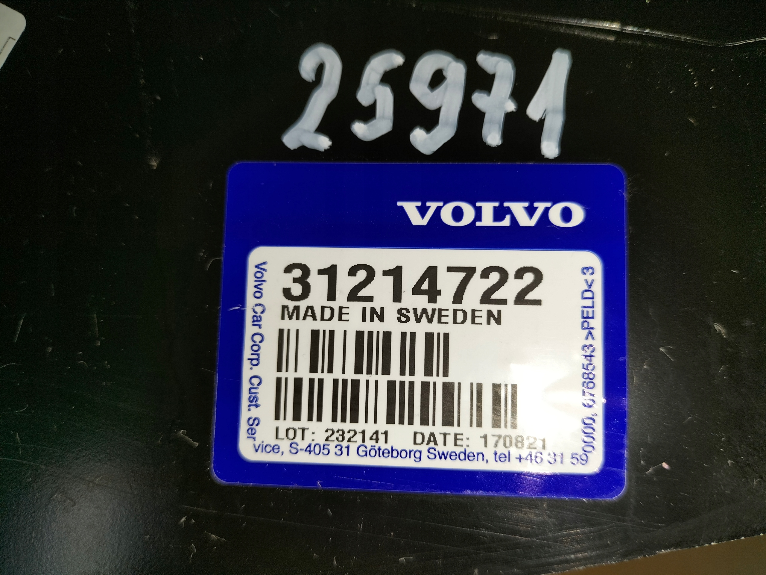 ZADNE CELO VRCHNY VOLVO S80 07-16