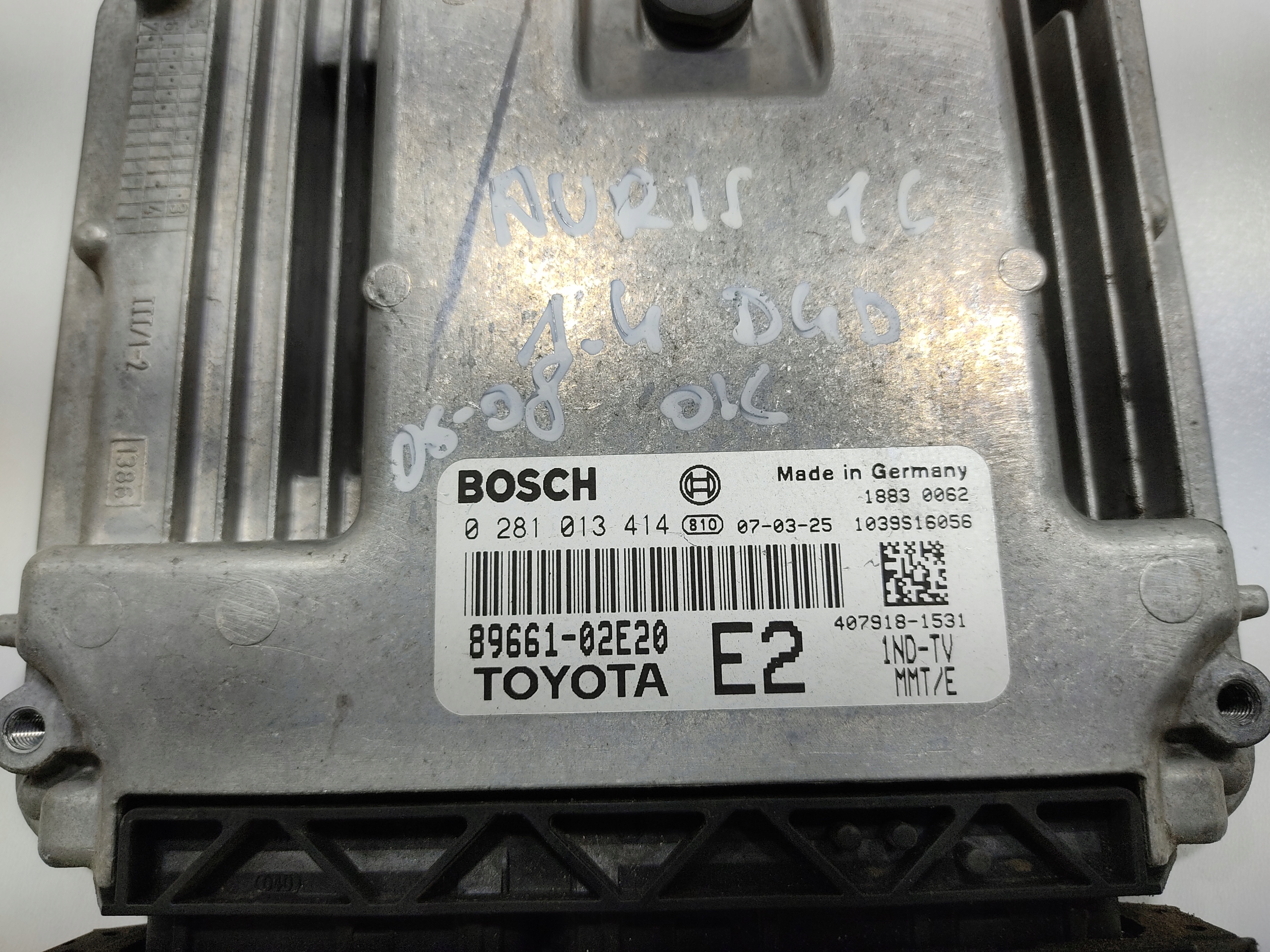 RIADIACA JEDNOTKA TOYOTA AURIS I E15 1.4 D4D 89661-02E20 0281013414 06-09
