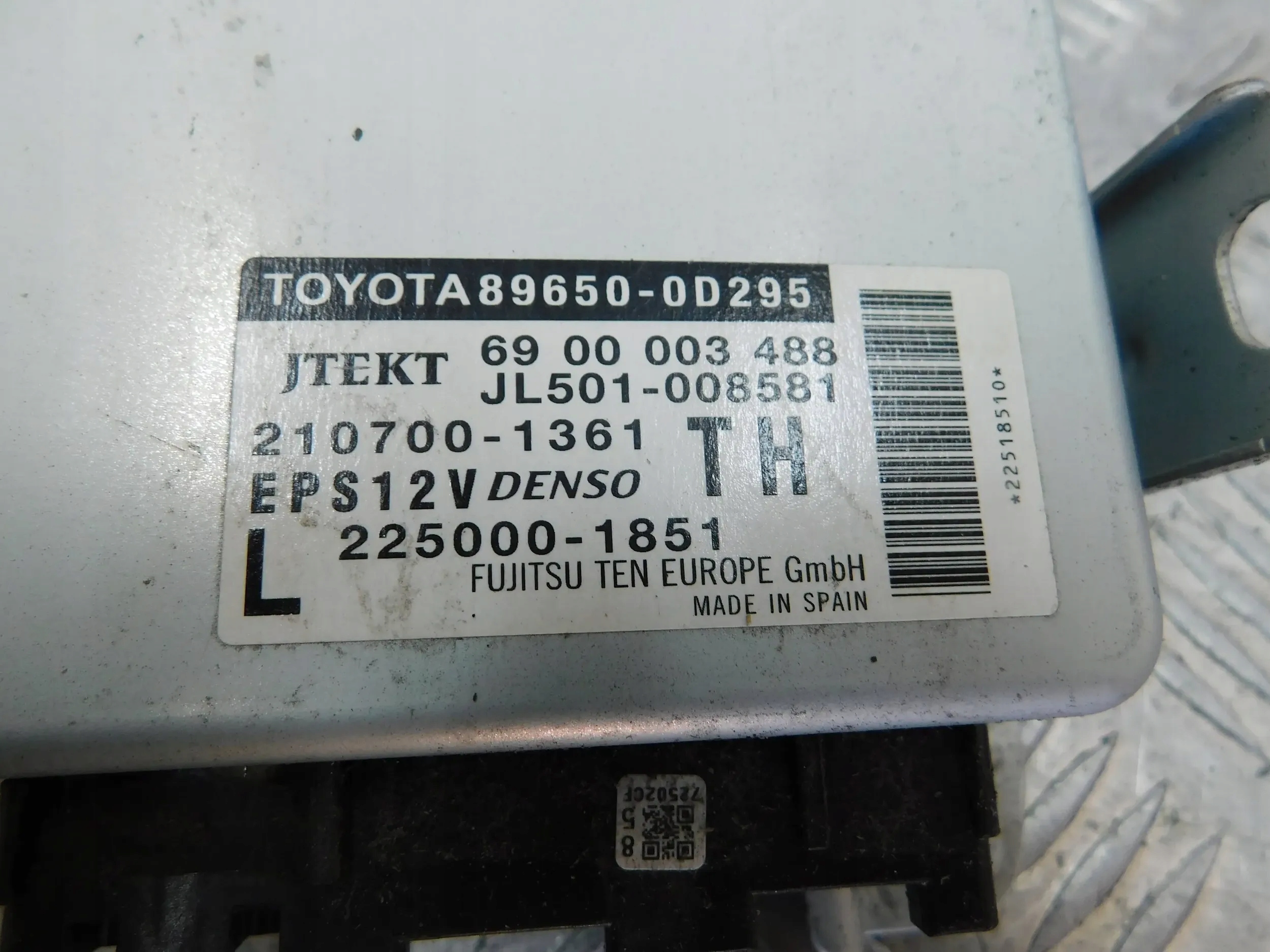 MODUL RIADIACA JEDNOTKA SERVA TOYOTA YARIS III 3 89650-0D295