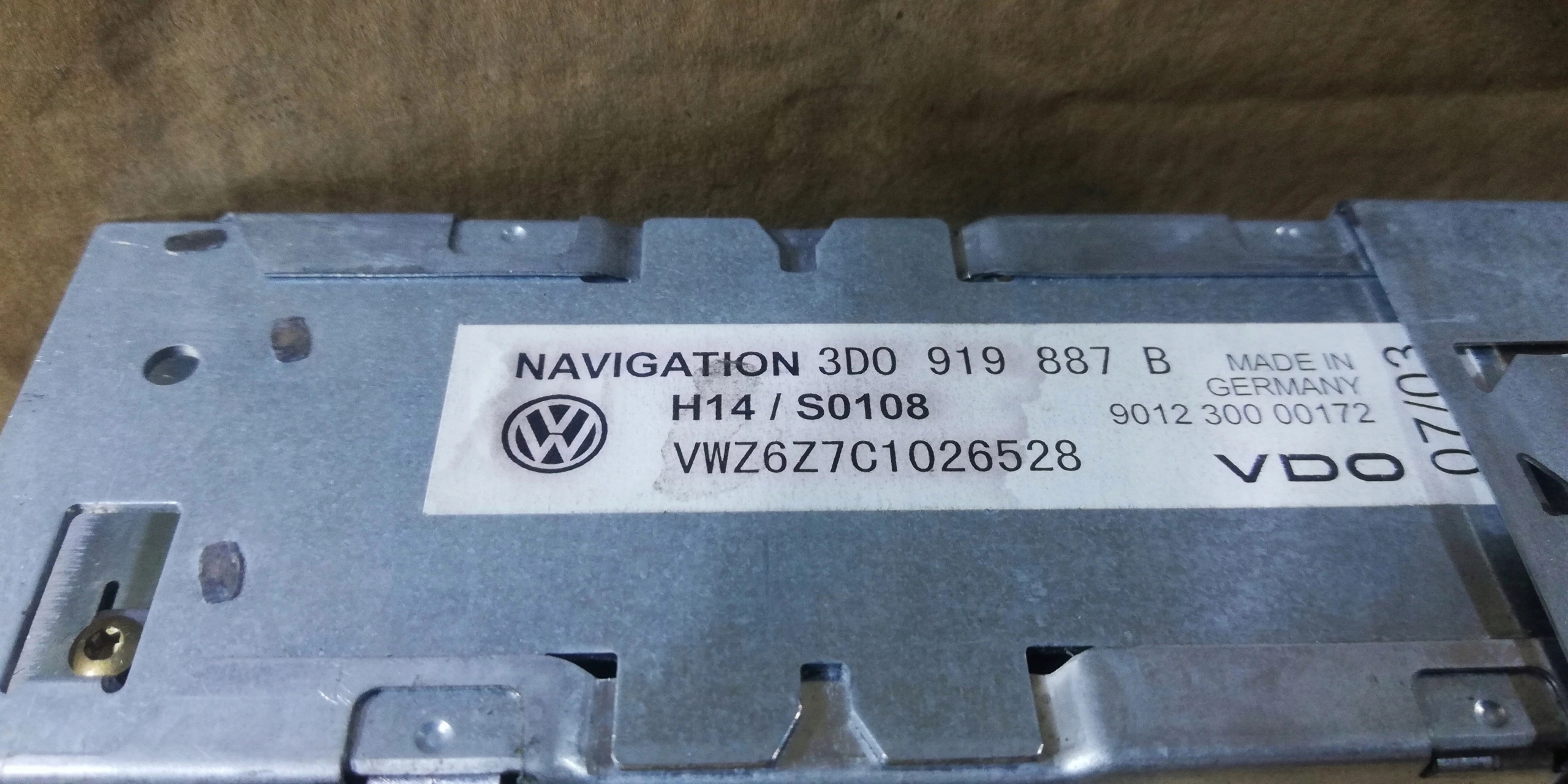 VW PHAETON NAVIGACIA 3D0919887D
