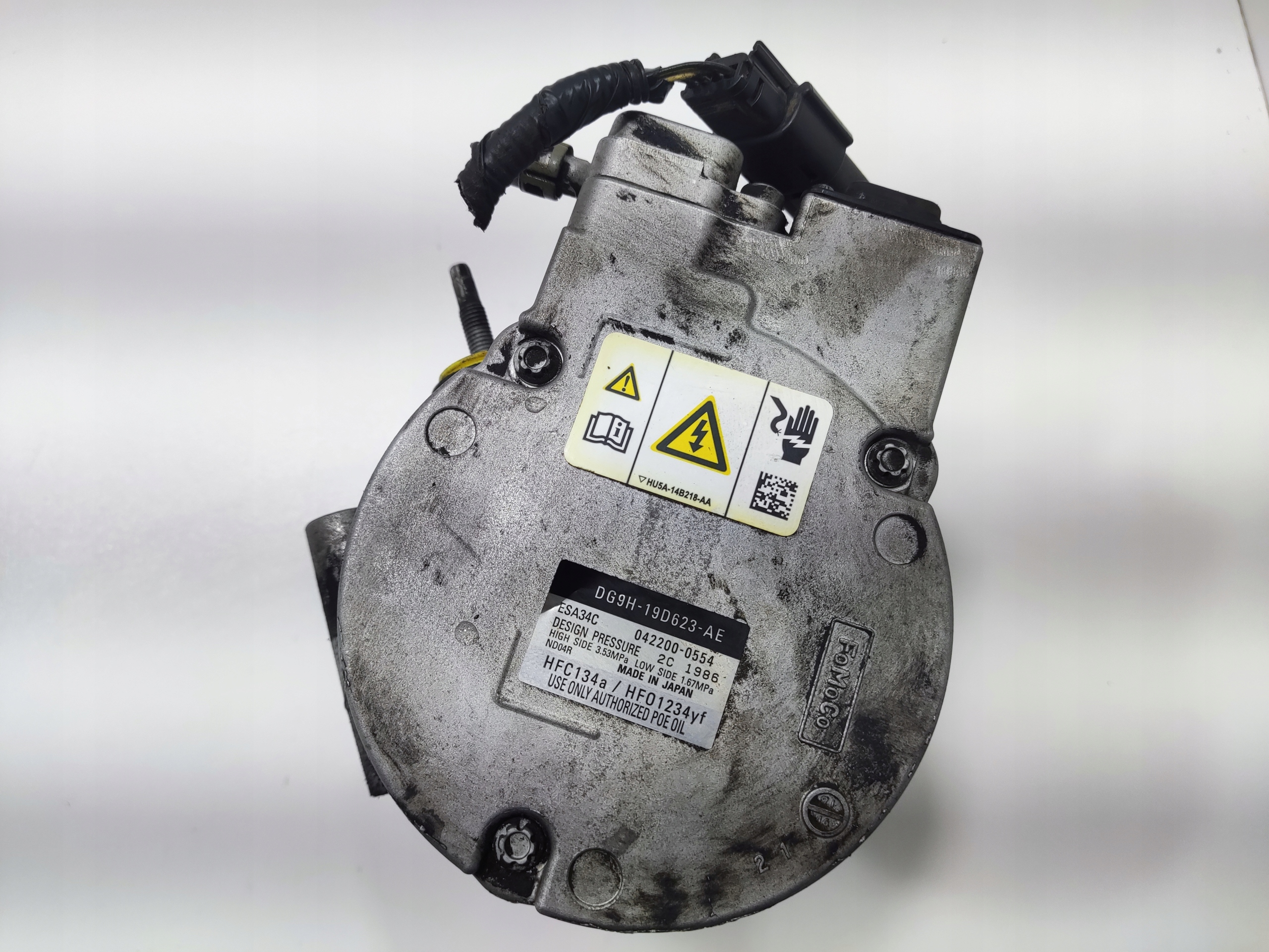KOMPRESOR KLIMATIZACIE FORD MONDEO MK5 V 2.0 HYBRID DG9H-19D623-AE 19-22
