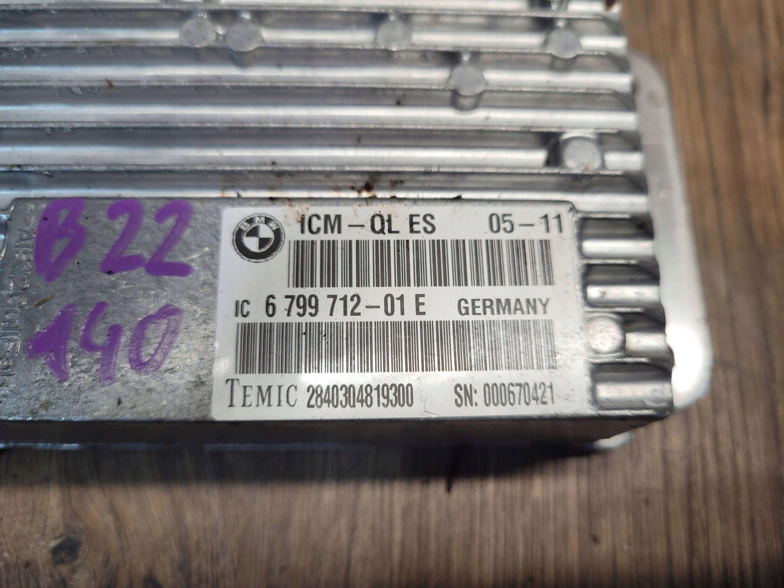 BMW F10 F11 MODUL ICM 6799712