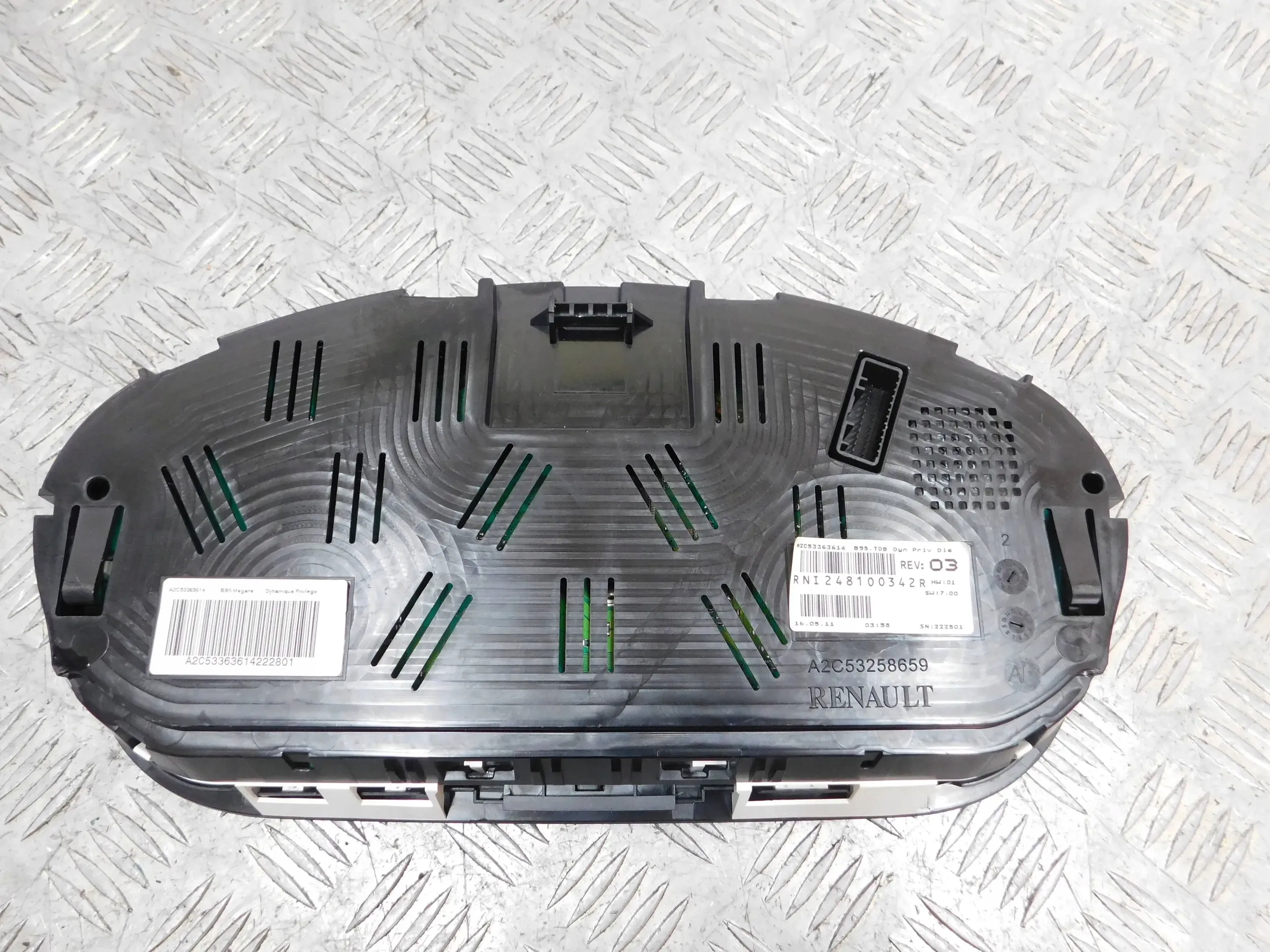 TACHOMETER BUDIKY RENAULT MEGANE III 1.9 DCI 248100342R
