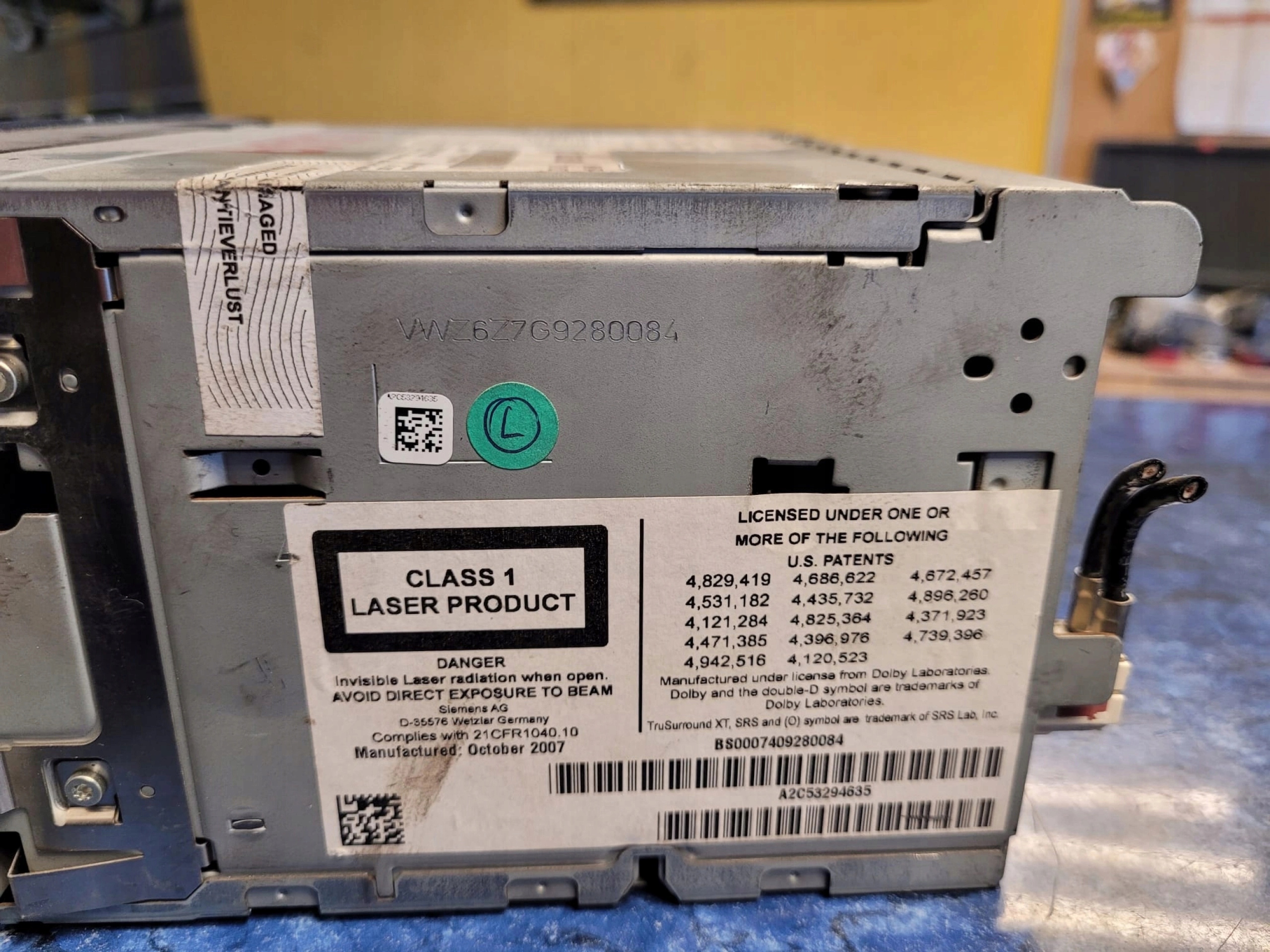 VW TOUAREG I T5 RADIO NAVIGACIA 7L6035680