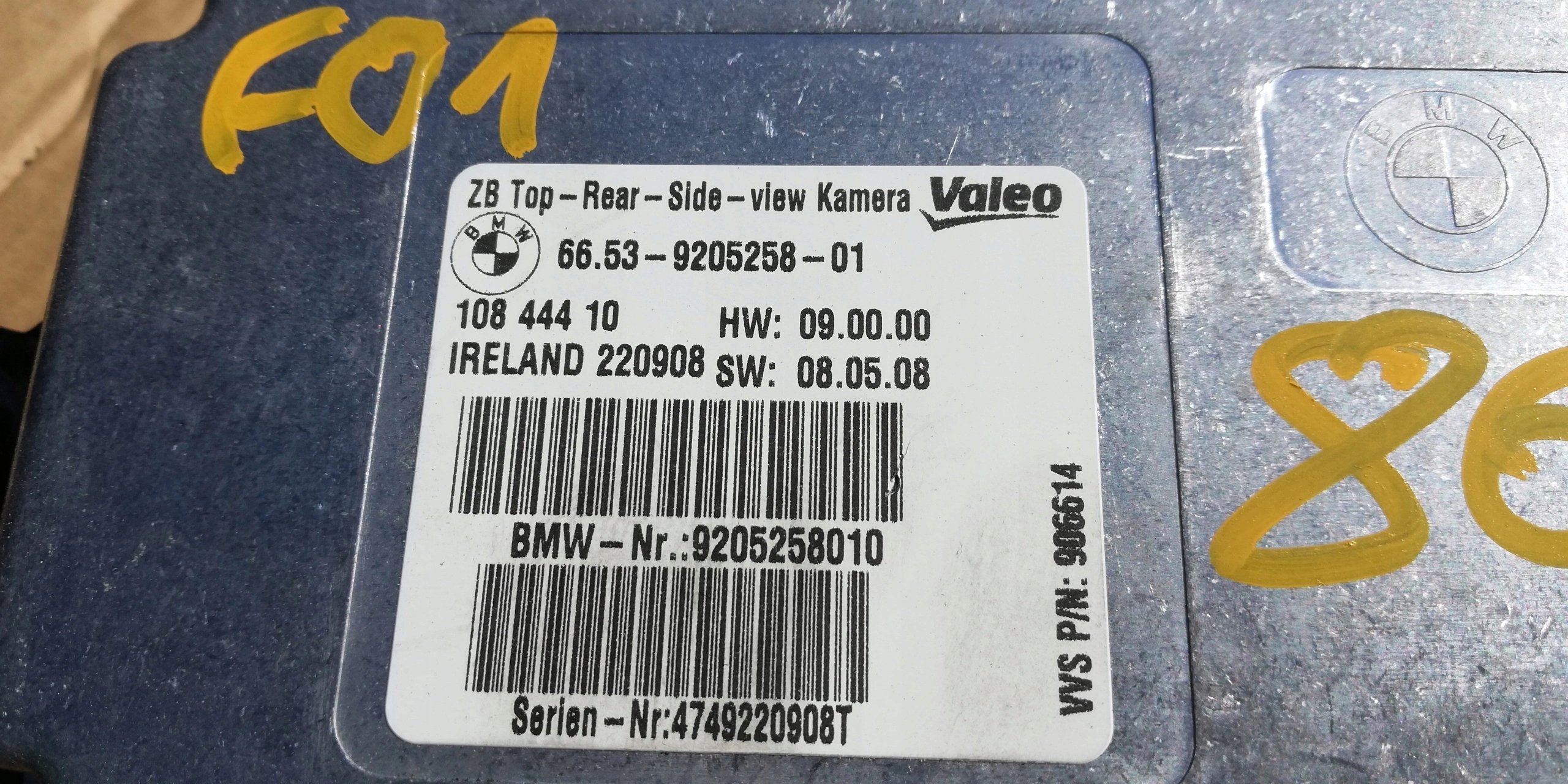 BMW 7 F01 F02 MODUL KAMERY 9205258