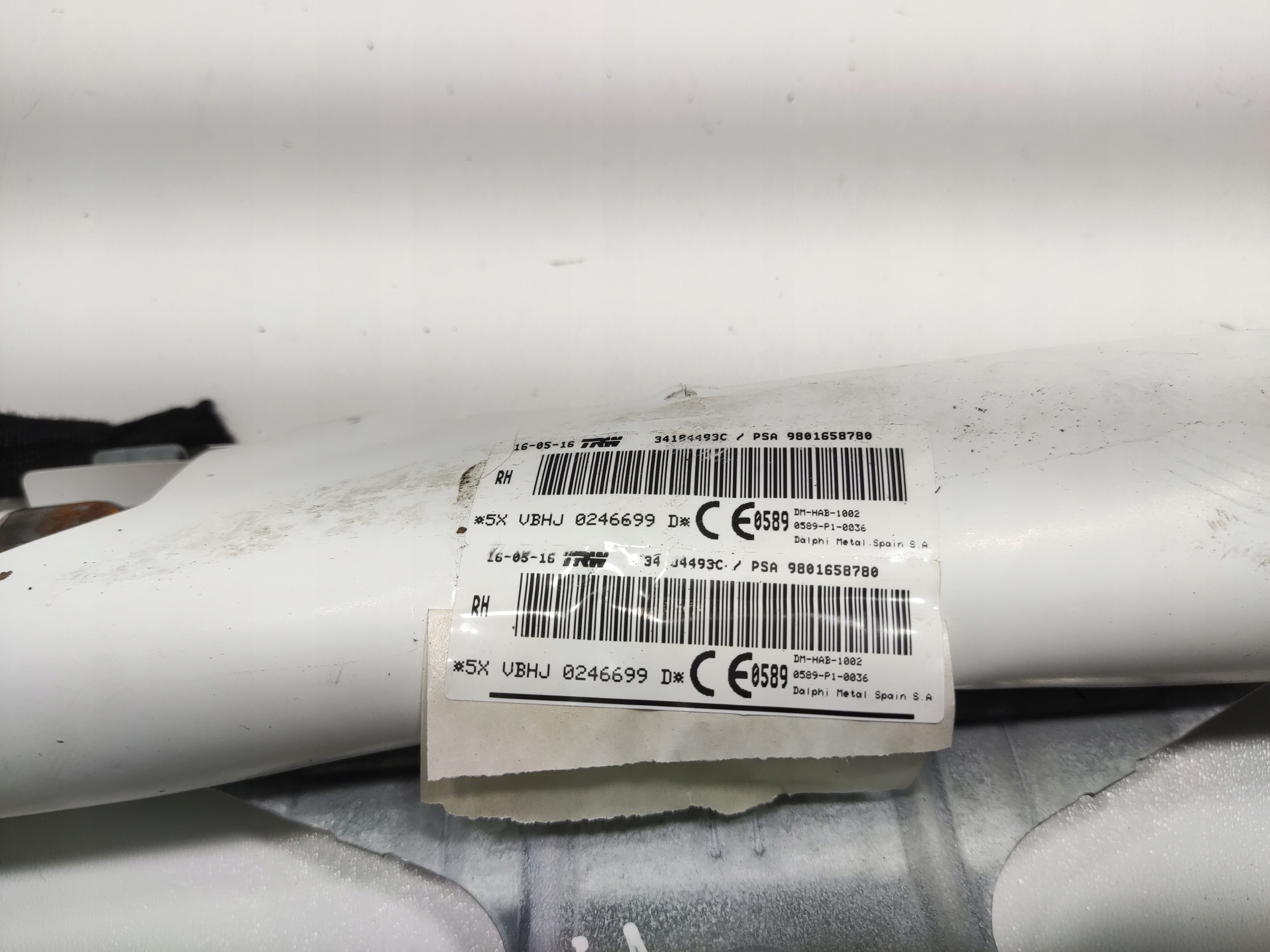 PRAVY STRESNY AIRBAG AIR-BAG PEUGEOT 5008 I 2013-2016 LIFT 9801658780