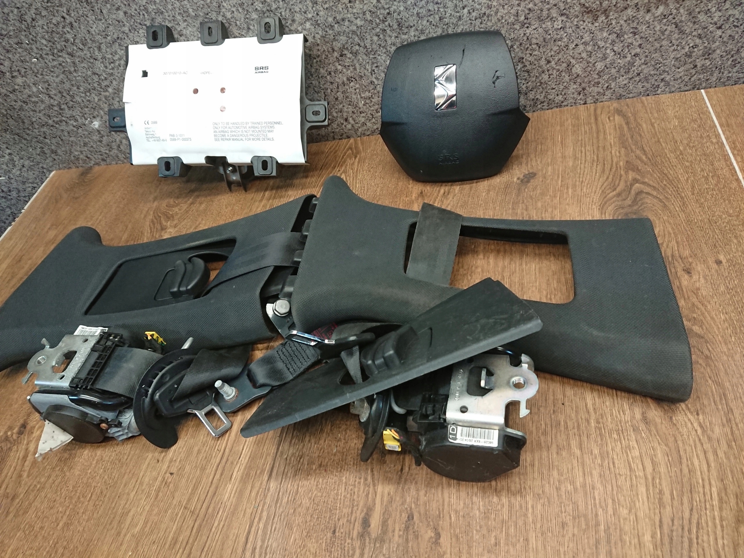 CITROEN DS5 AIRBAGY BEZPECNOSTNE PASY