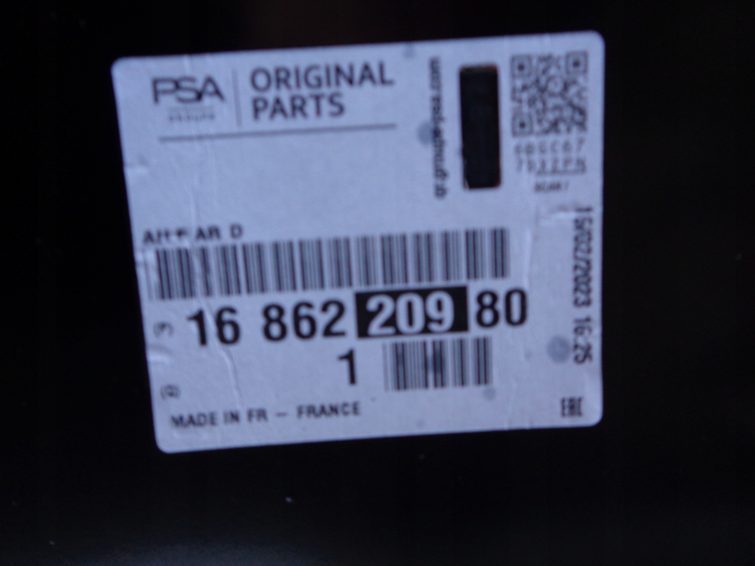 PRAVÝ ZADNÝ BLATNÍK PEUGEOT 208 II 19- GT-LINE
