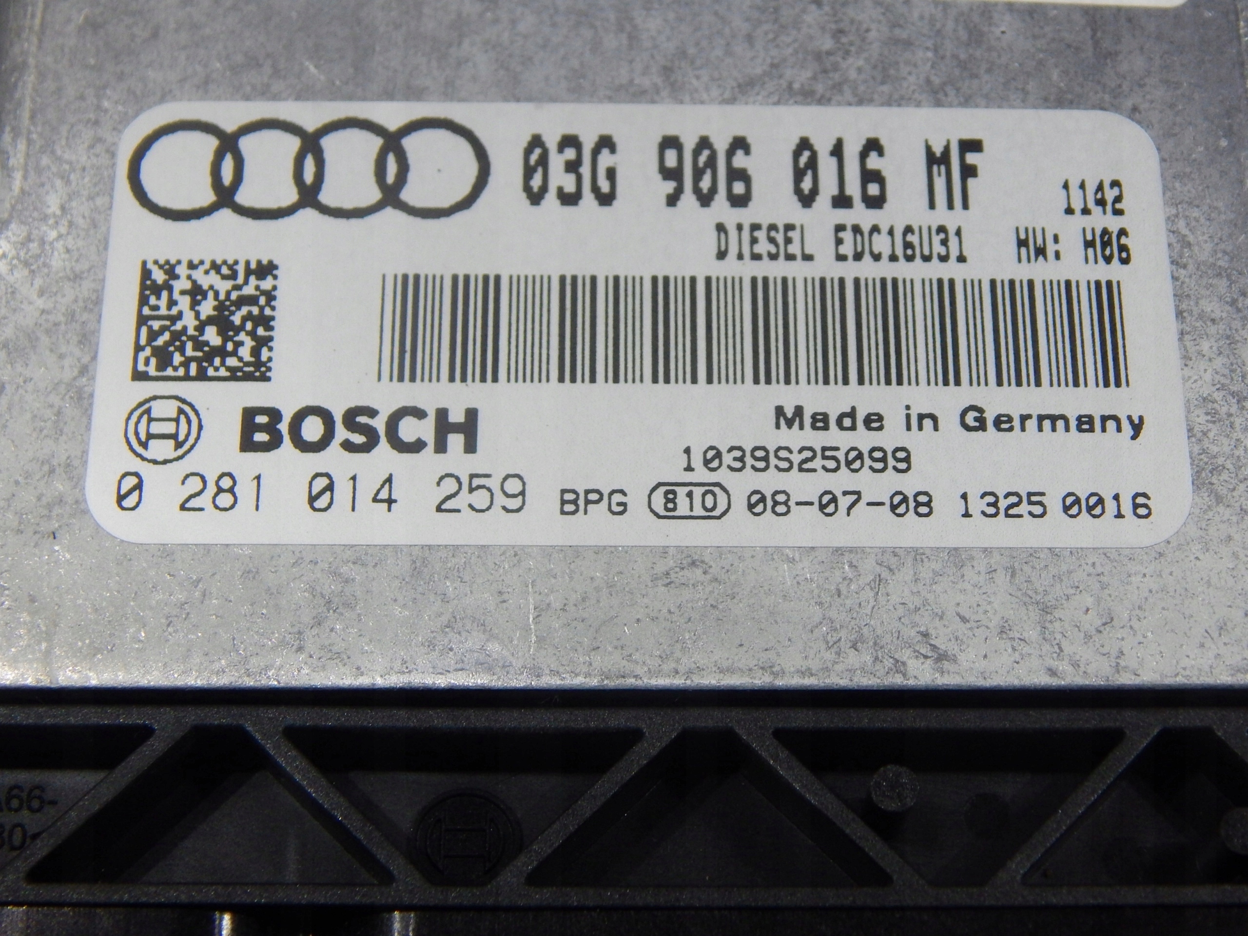 audi a6 c6 4F RIADIACA JEDNOTKA MOTORA 2.0 tdi 0281014259