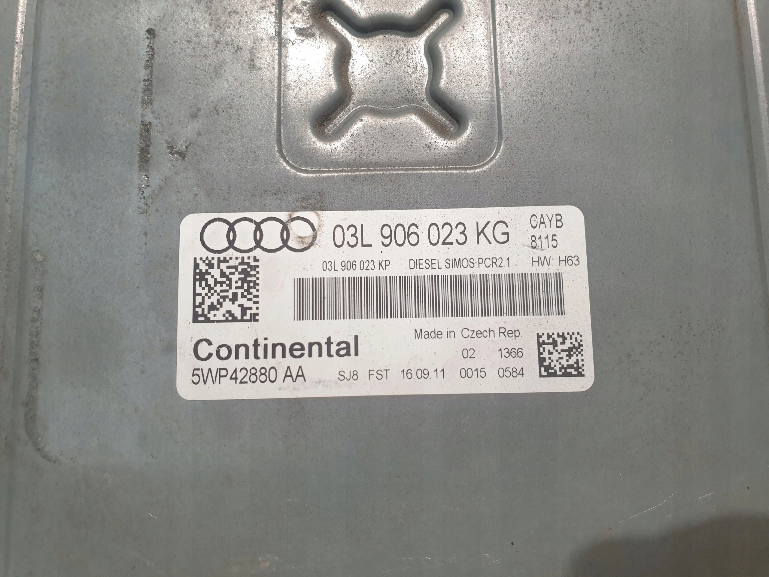 AUDI A1 1.6 TDI RIADIACA JEDNOTKA MOTORA 03L906023KG