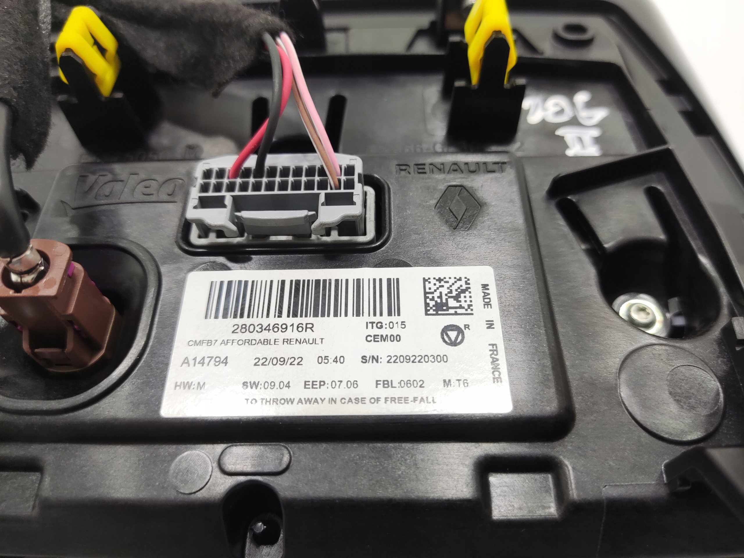 DISPLEJ MONITOR NAVIGACIE RENAULT ZOE II 280346916R 2019-2024