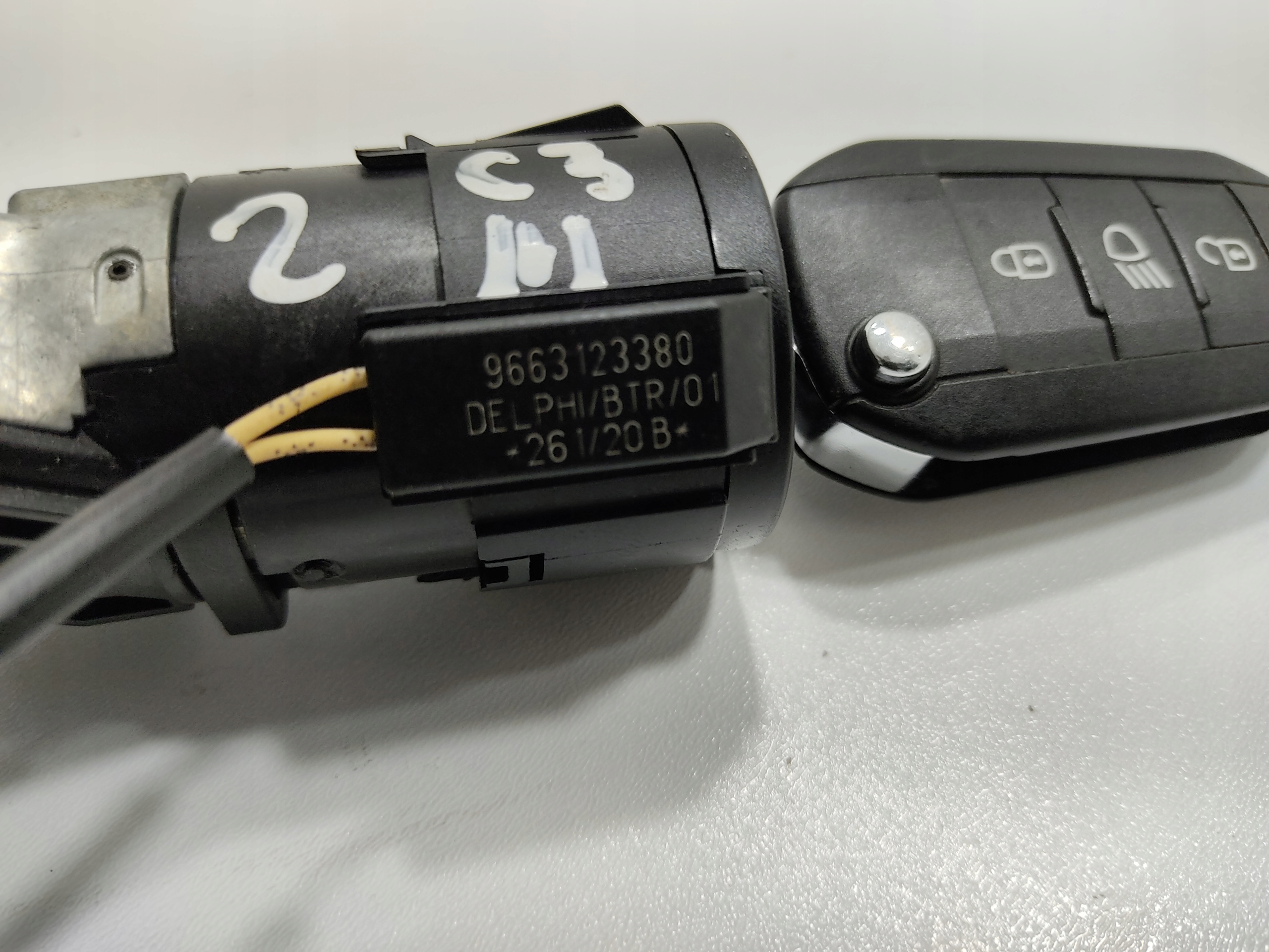 SPINACIA SKRINKA KLUCIK PILOT CITROEN C3 III 9663123380 2016-2024 EUROPA