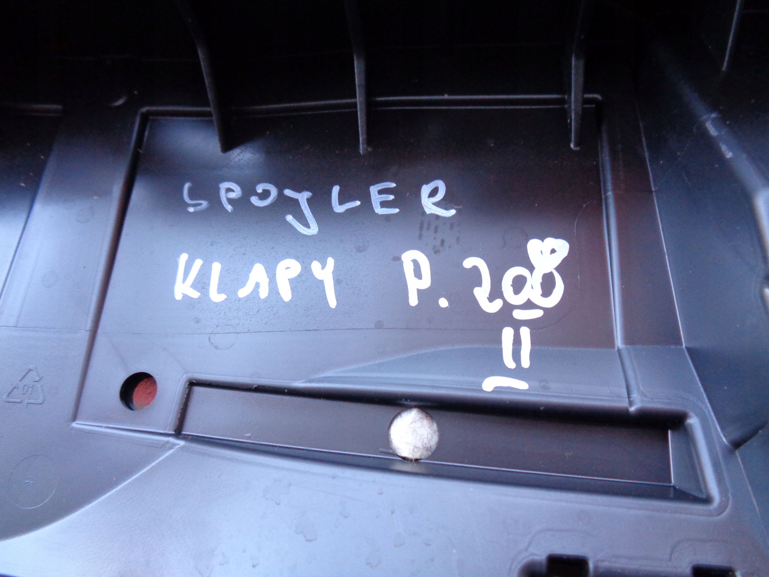 SPOJLER ZADNEJ KAPOTY PEUGEOT 208 II 19-