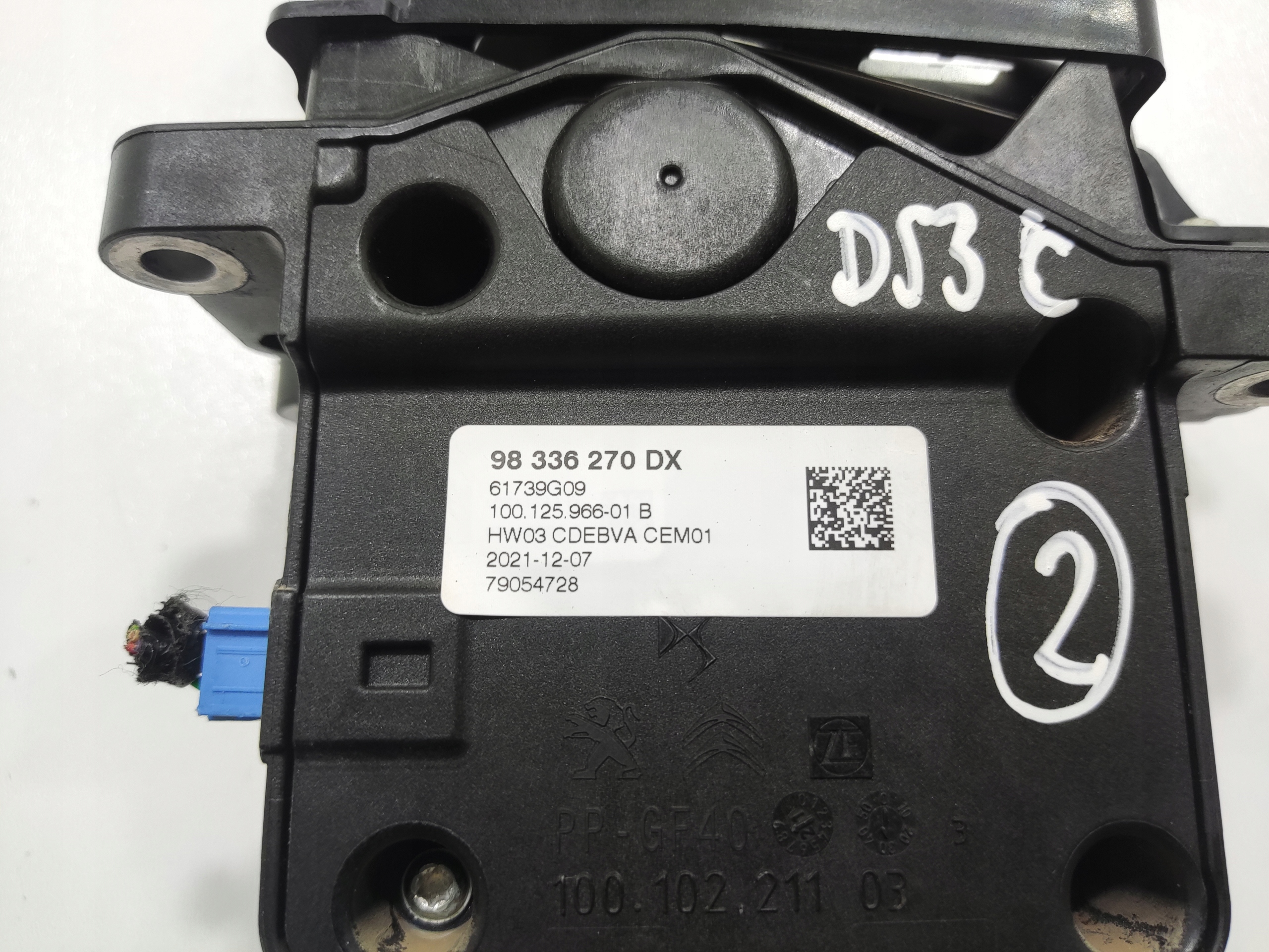 KULISA RADENIA RYCHLOSTI CITROEN DS 3 DS3 CROSSBACK 19-22 98336270DX