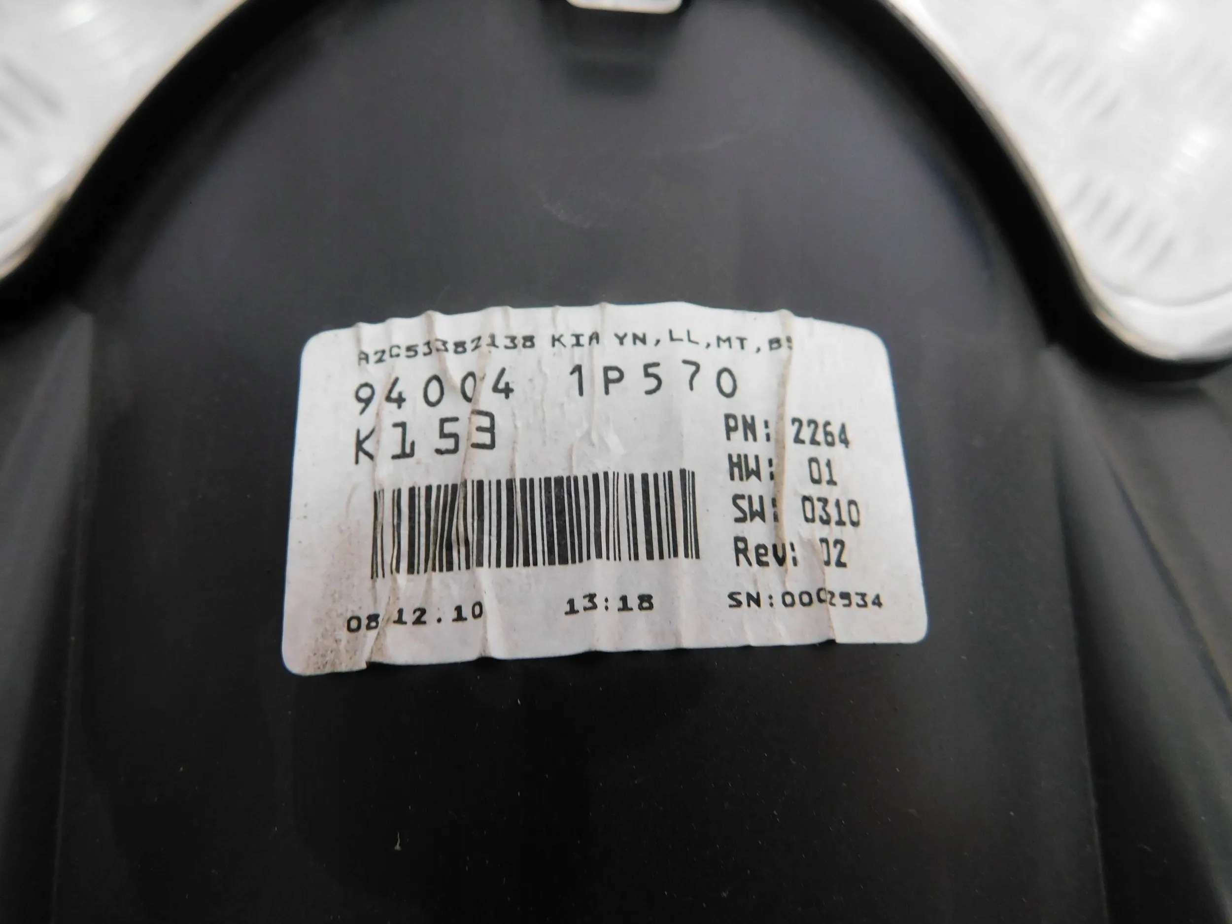 TACHOMETER BUDIKY KIA VENGA 1.4 16V