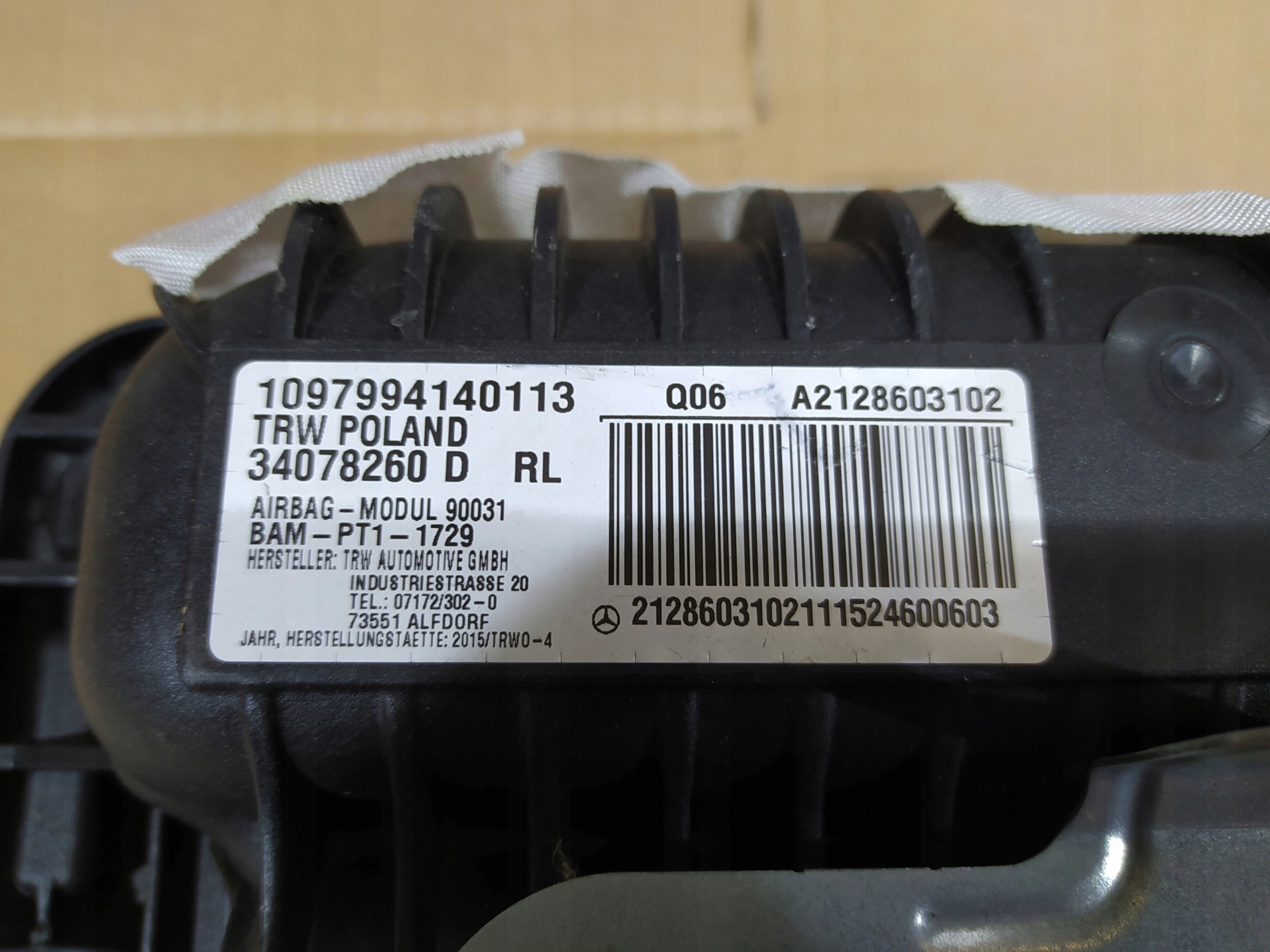 CHRYSLER 300C AIRBAGY BEZPECNOSTNE PASY
