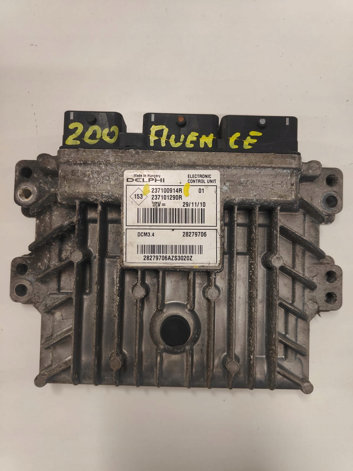 Renault Fluence 237100914R RIADIACA JEDNOTKA MOTORA