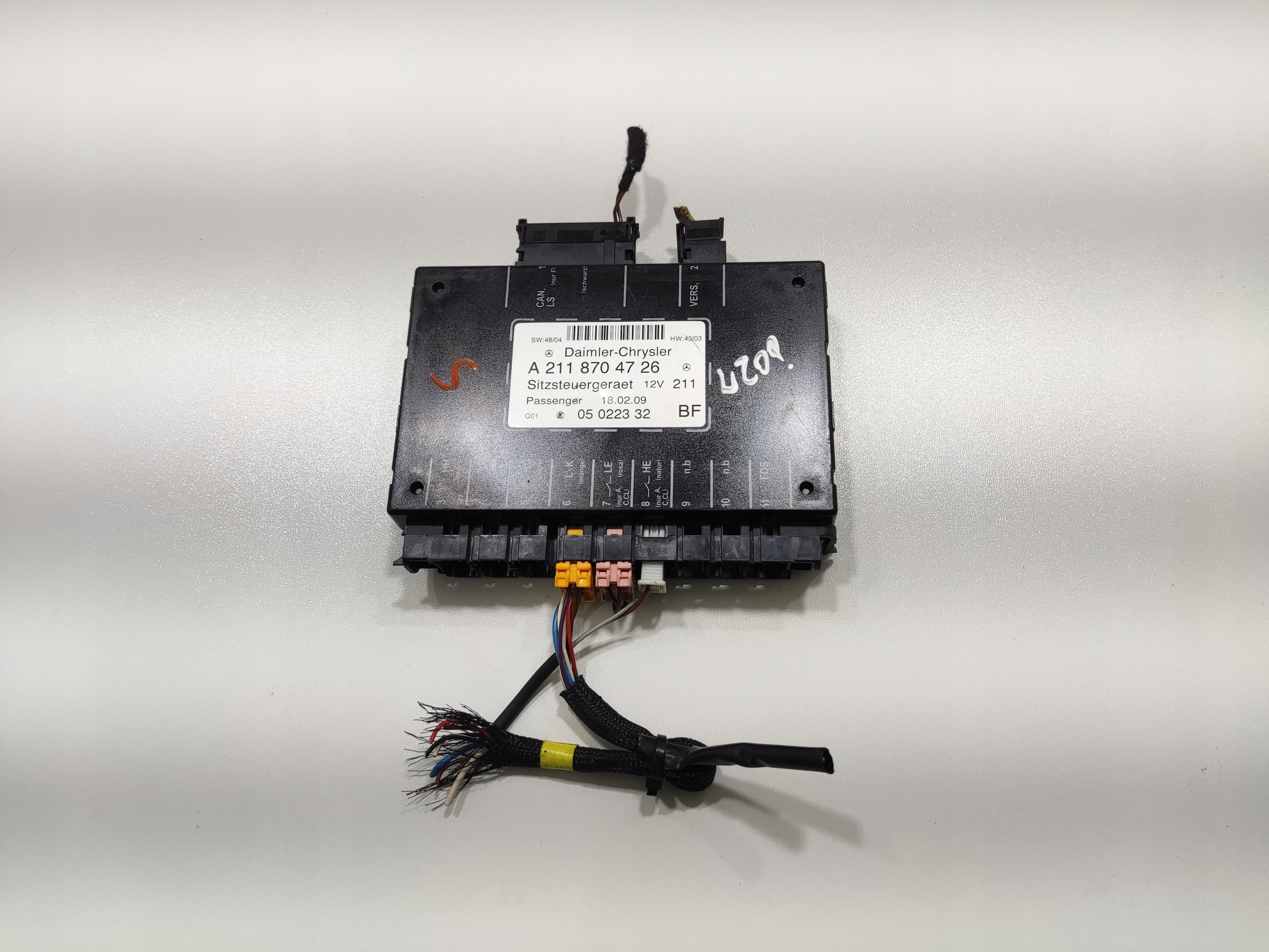 MODUL RIADIACA JEDNOTKA FOTELA MERCEDES CLK W209 209 A2118704726 2005-2009 LIFT