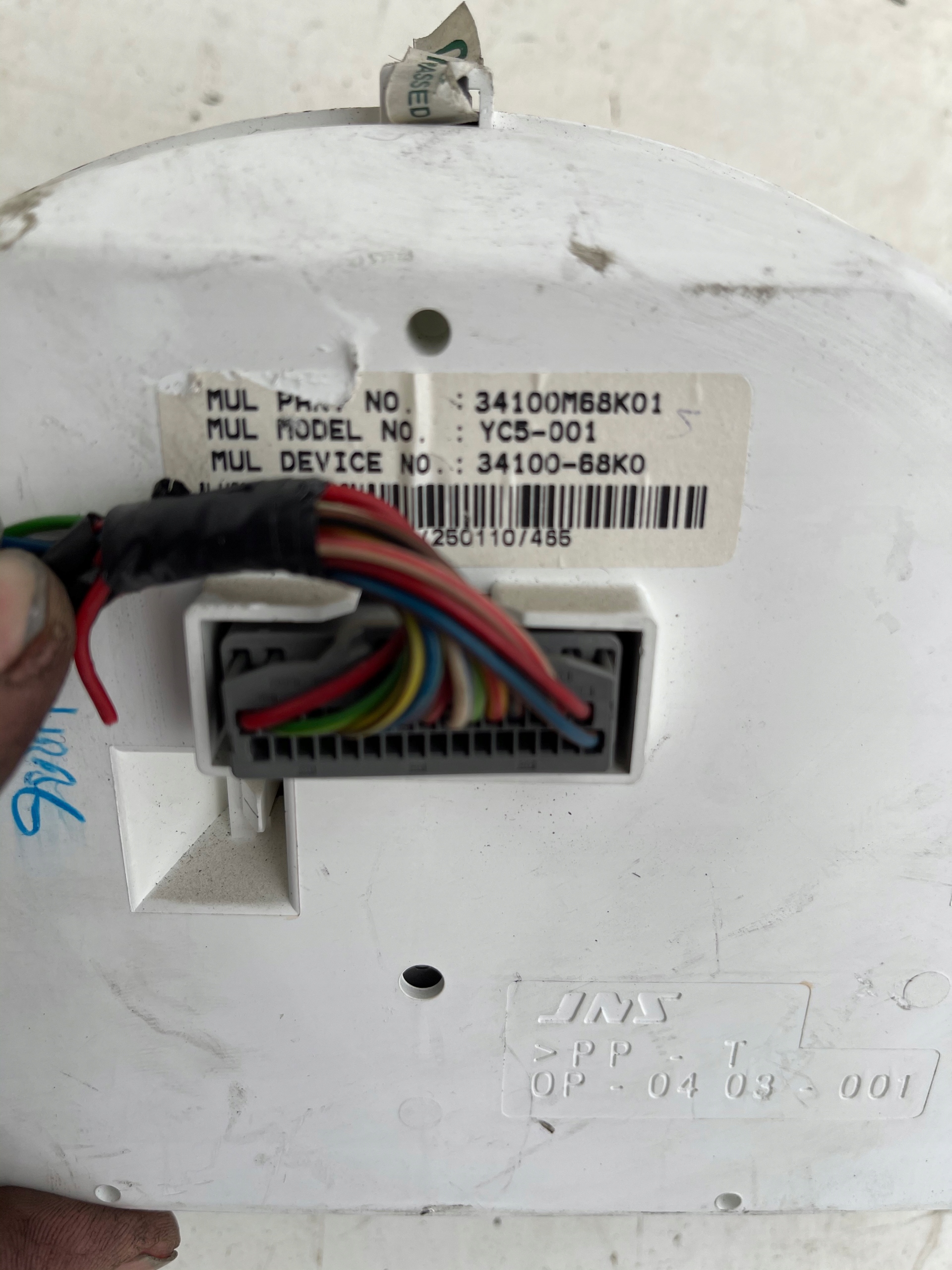 TACHOMETER BUDIKY 34100-68K0 SUZUKI ALTO