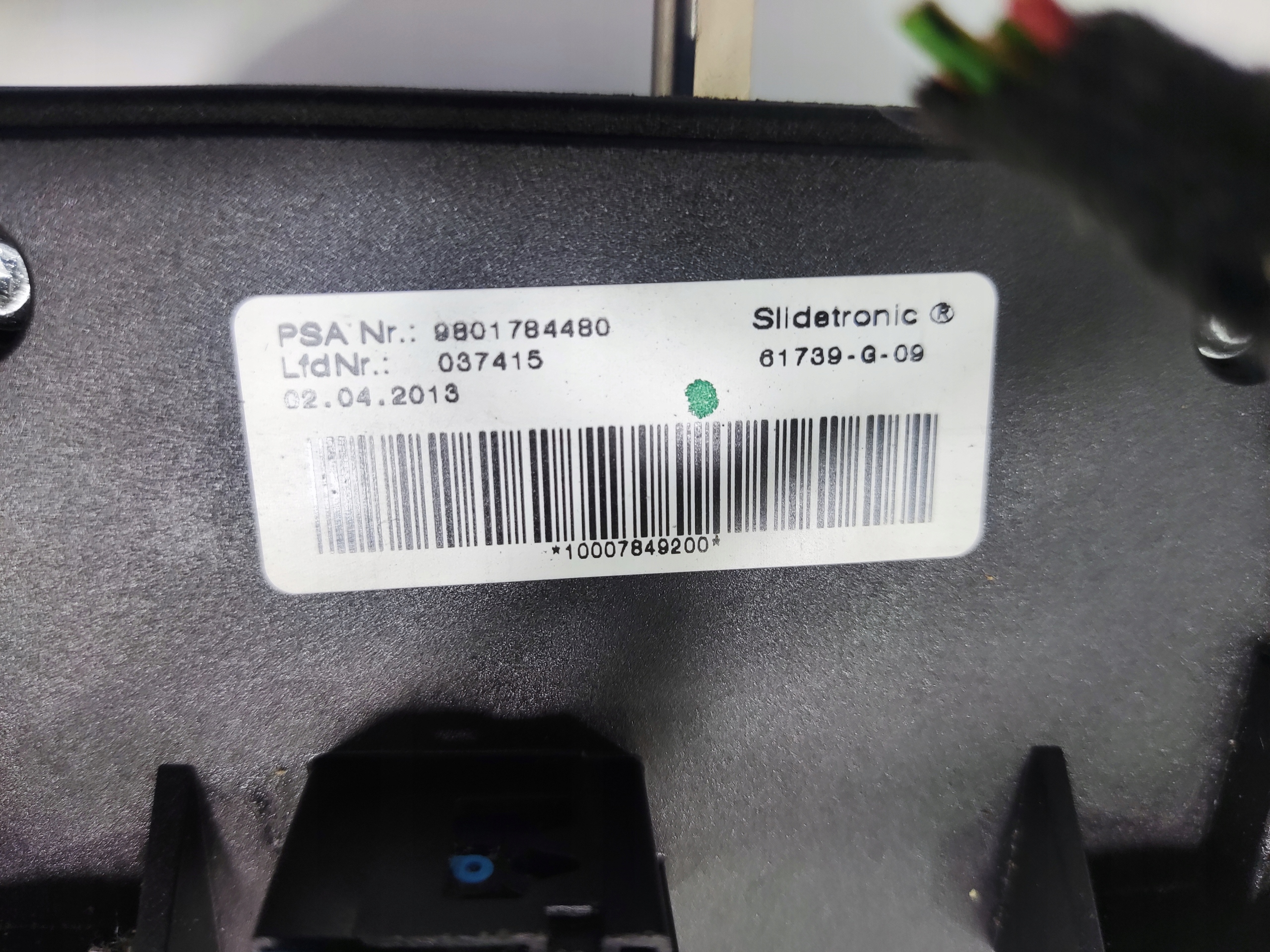 KULISA RADENIA RYCHLOSTI PEUGEOT 508 I RXH HYBRID 9801784480 2010-2014