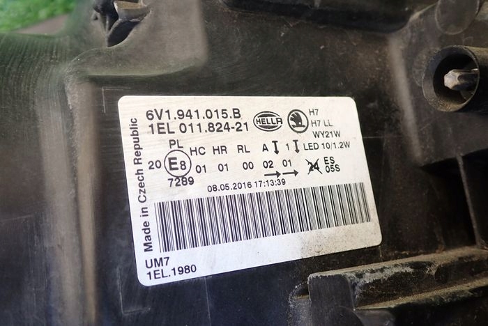 SKODA FABIA III LED 14-18 LAVE PREDNE SVETLO 6V1941015B