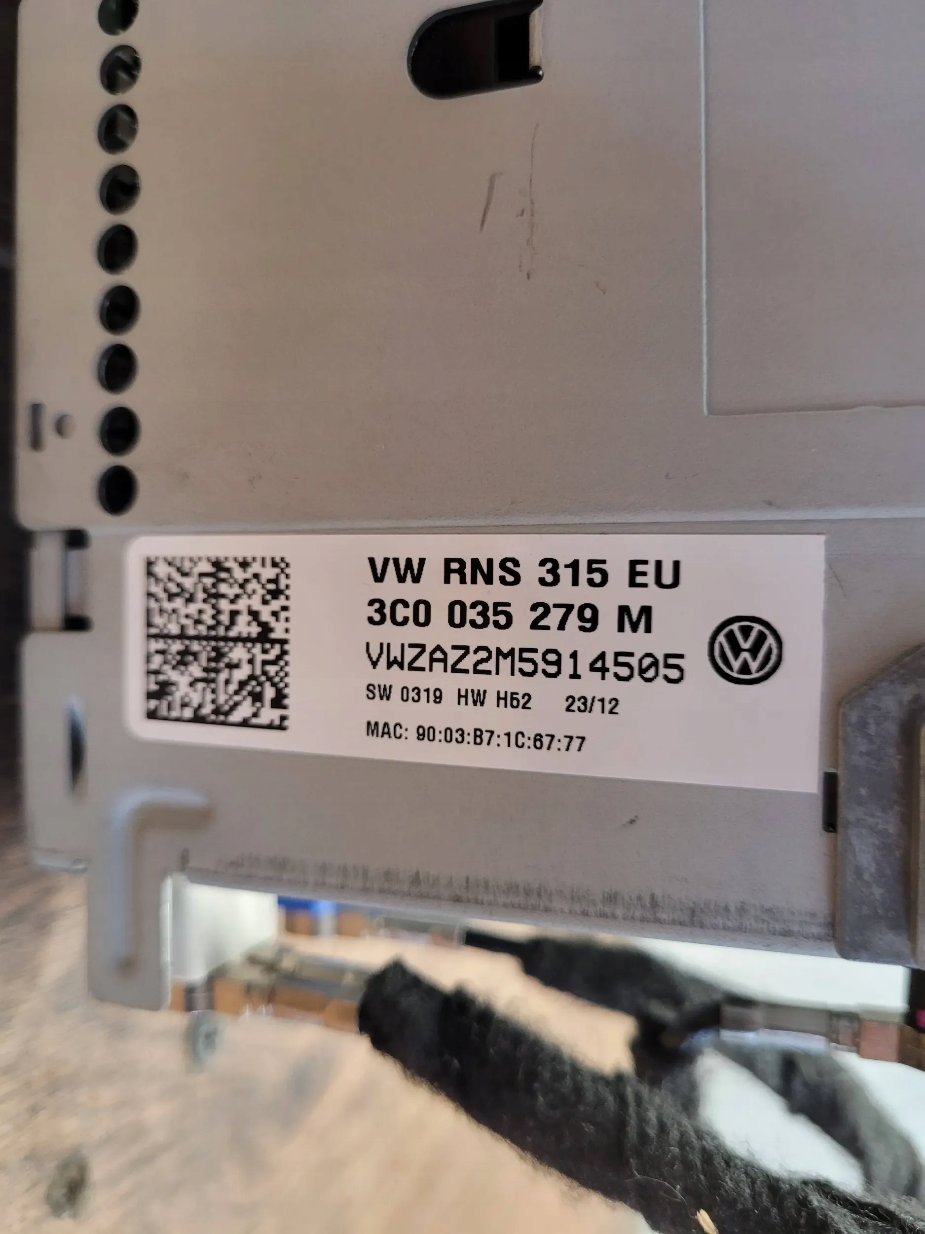 Volkswagen Sharan PASSAT 3C0035279M RADIO NAVIGACIA RNS315