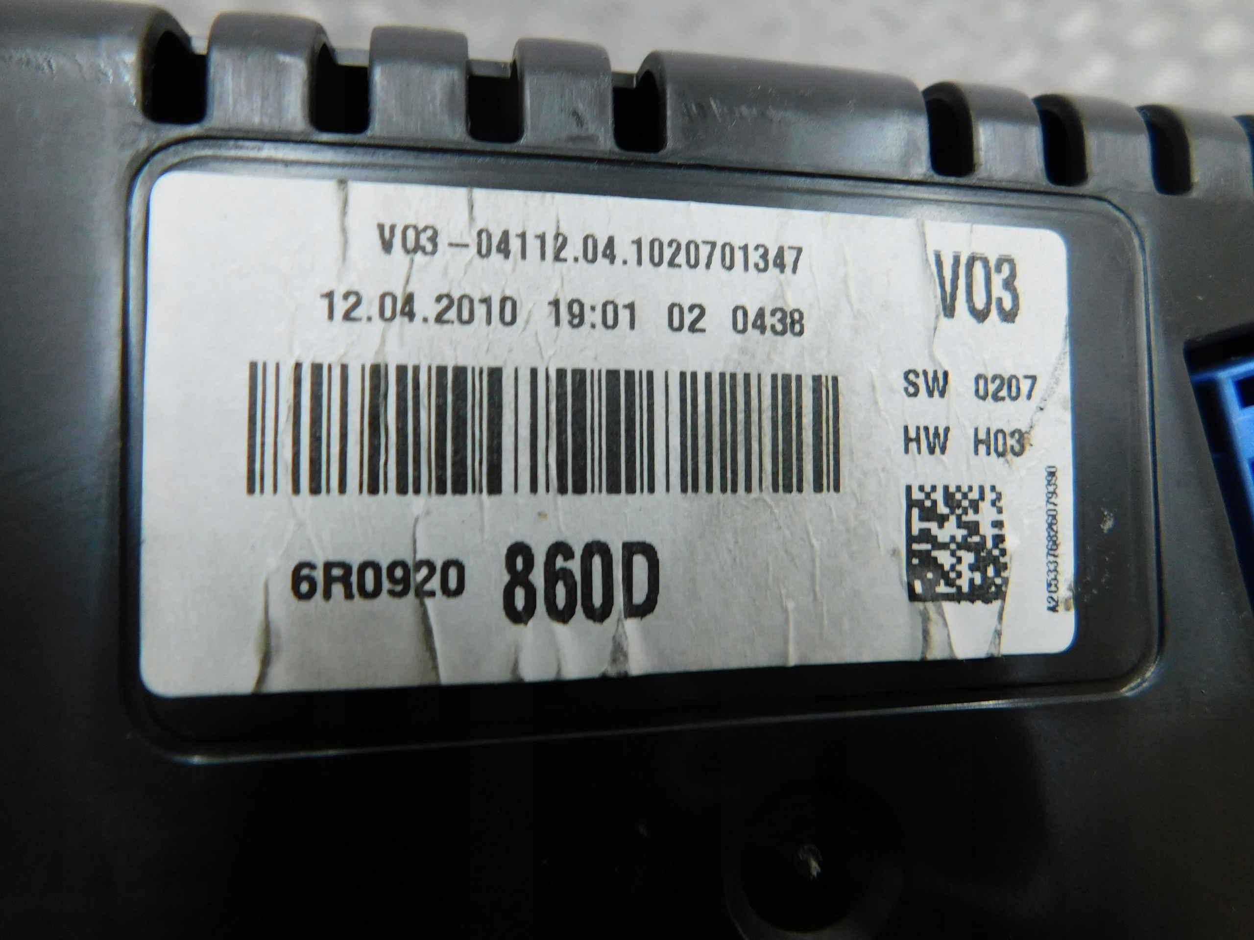 TACHOMETER BUDIKY VW POLO 6R 1.4 6R0920860D