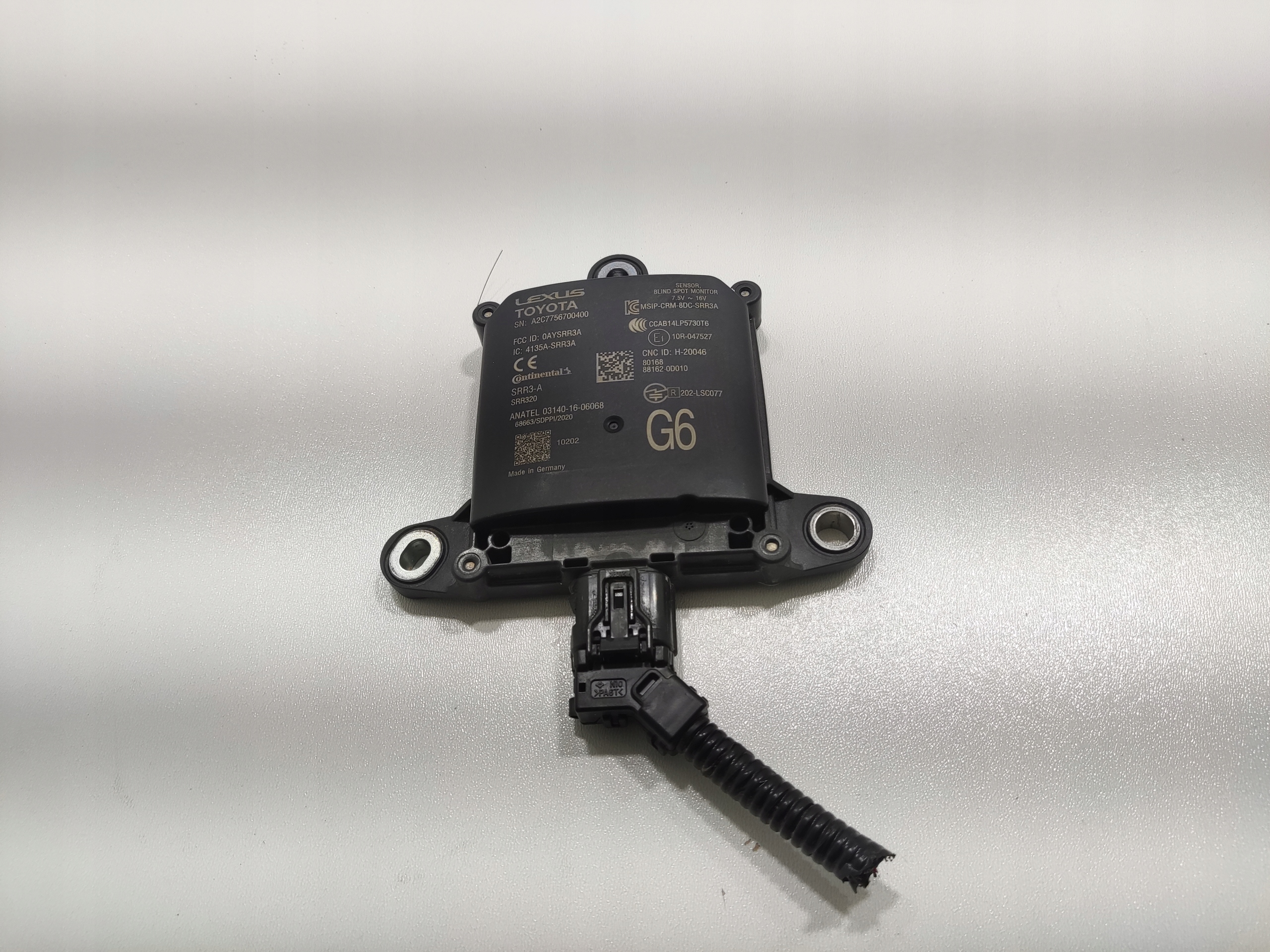 RADAR CIDLO SENZOR MRTVEHO UHLA TOYOTA YARIS CROSS 2020-2025 88162-0D010