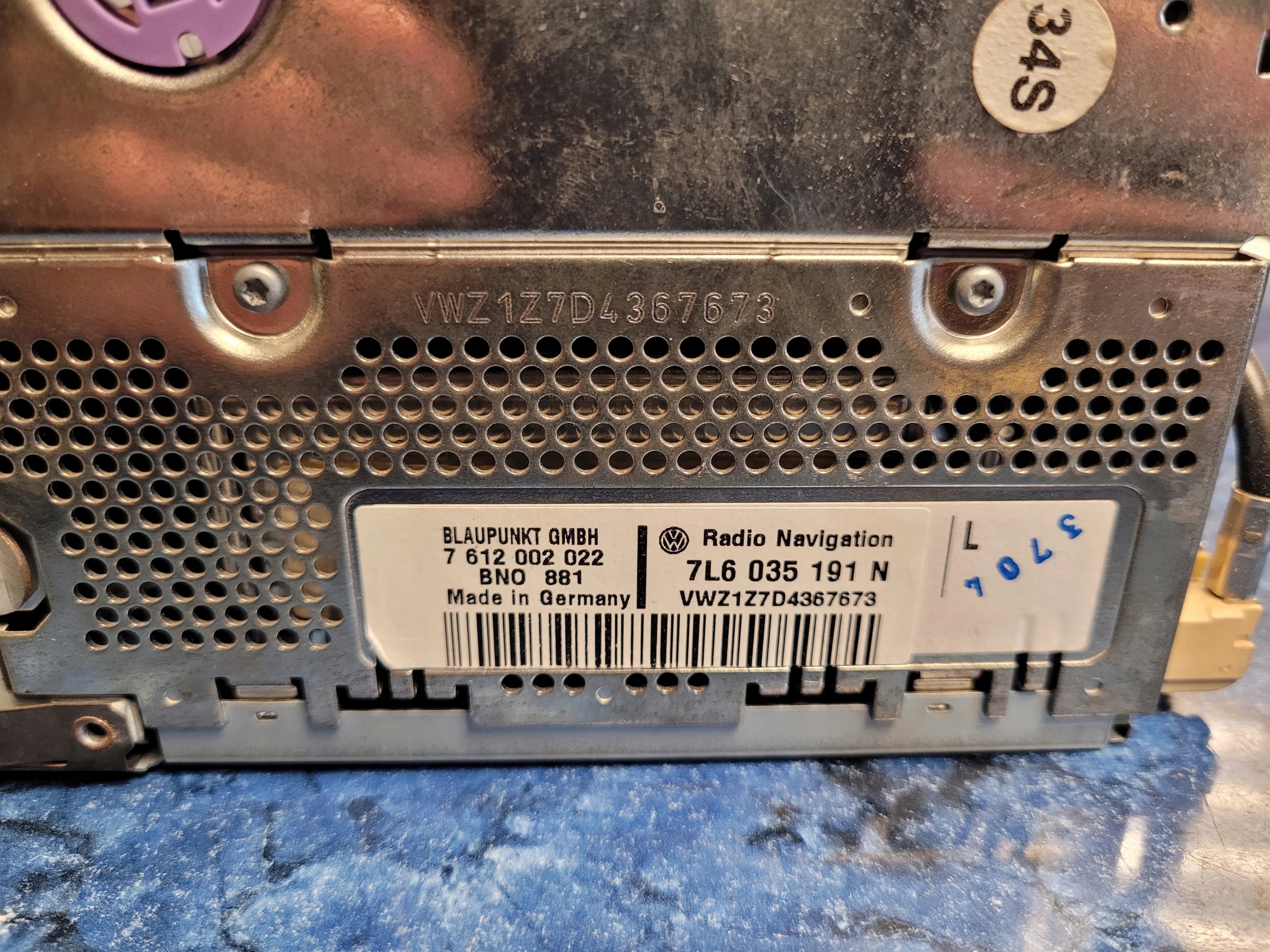 VW TOUAREG I RADIO NAVIGACIA 7L6035191N