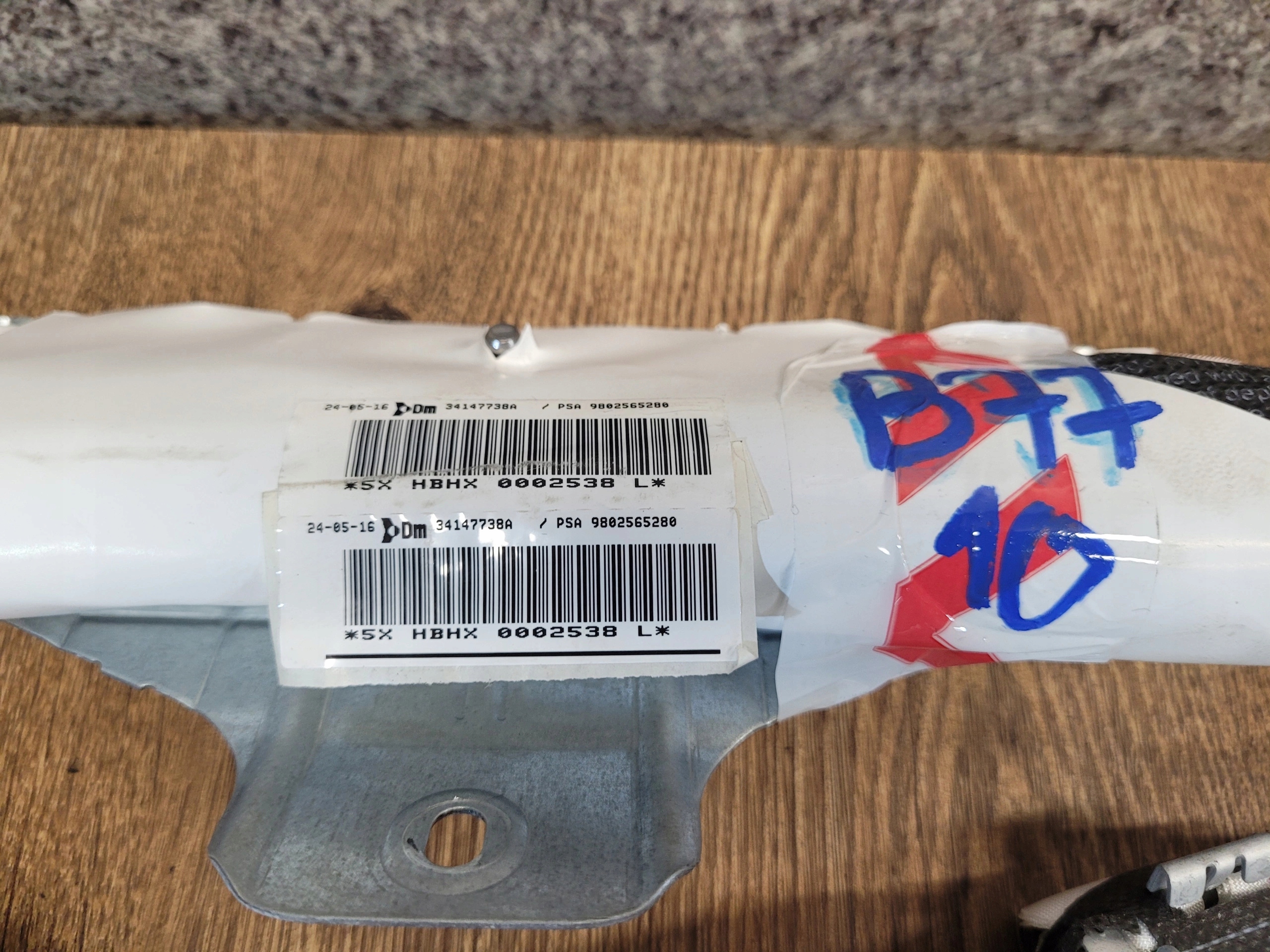 CITROEN DS5 PRAVY STROPNY AIRBAG 9802565280
