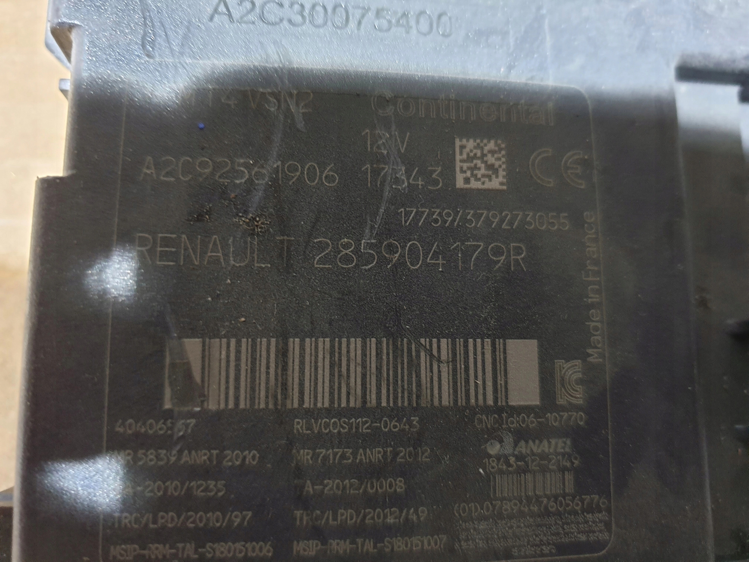 renault clio 4 IV lift ČÍTAČKA KARIET 285904179r