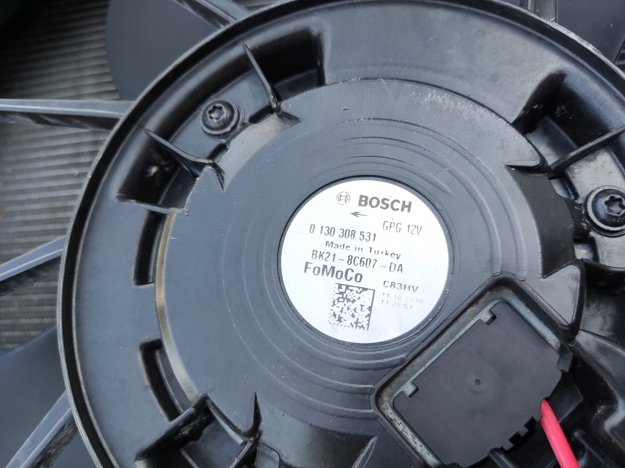 CHLADICE VENTILATOR FORD TRANSIT CUSTOM MK1 2.0 TDCI 2017-2023 LIFT