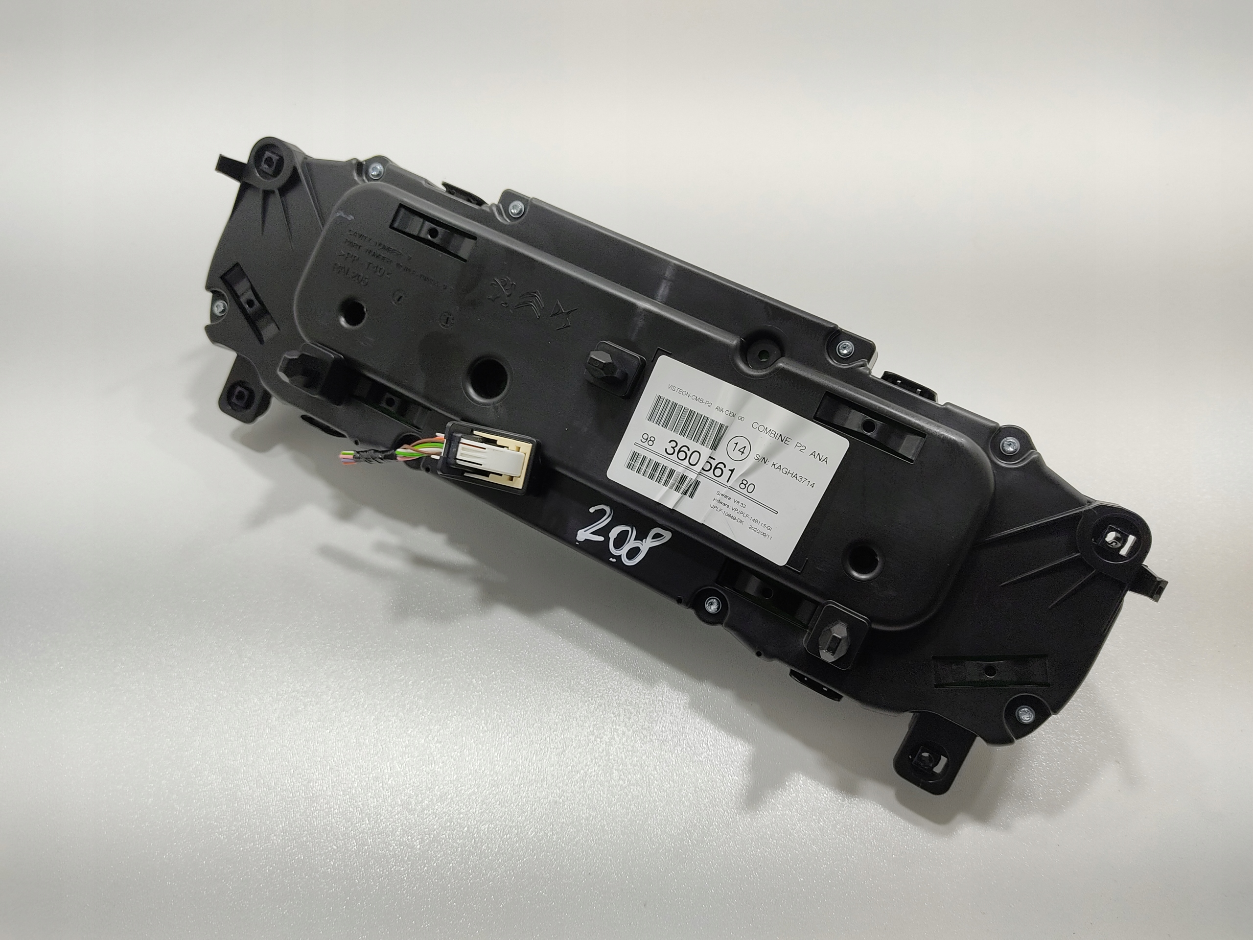 TACHOMETER BUDIKY PEUGEOT 208 II 1.2 VTI 983606180 EUROPA
