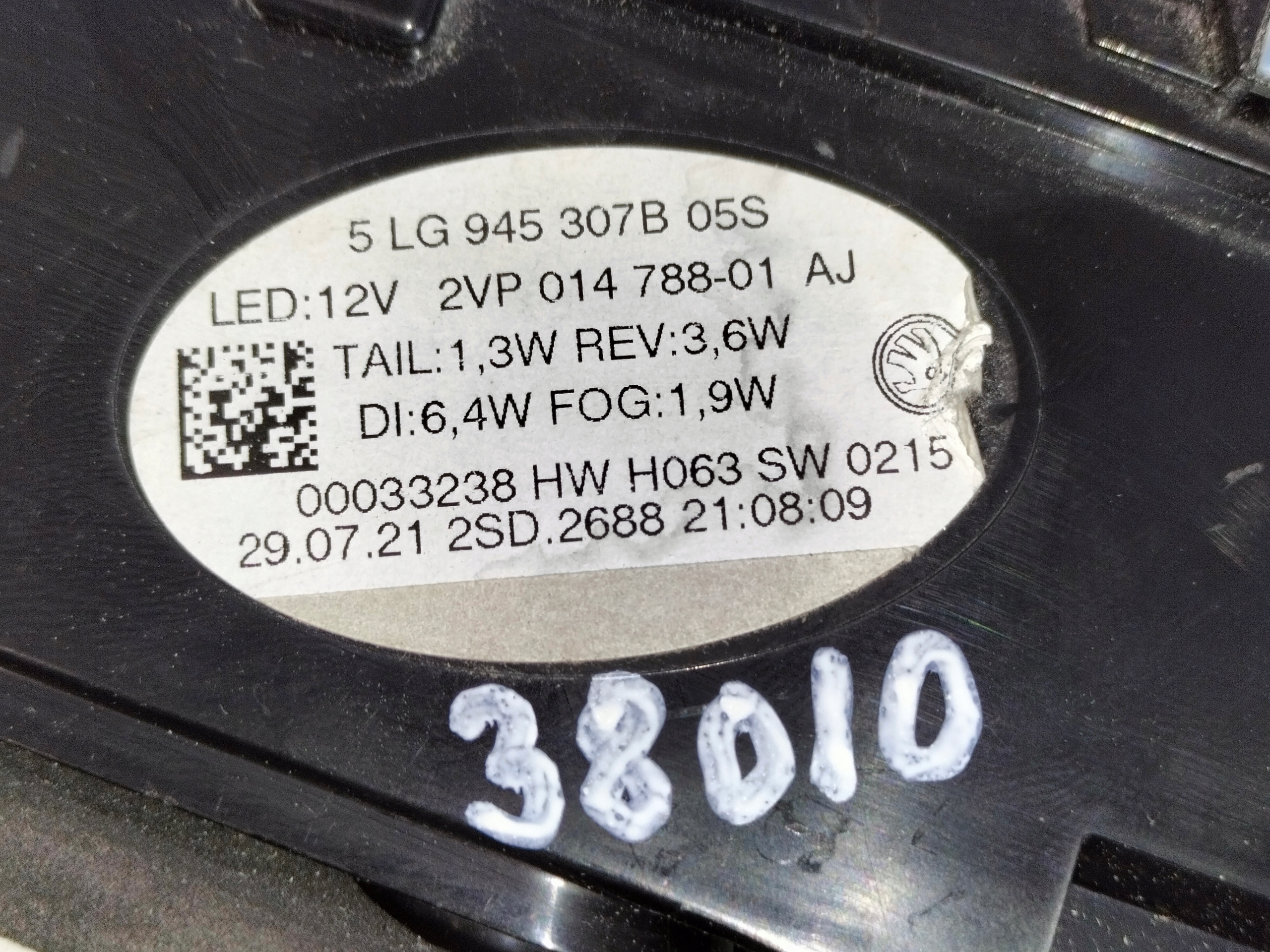LAVE ZADNE SVETLO SKODA ENYAQ 21- LED
