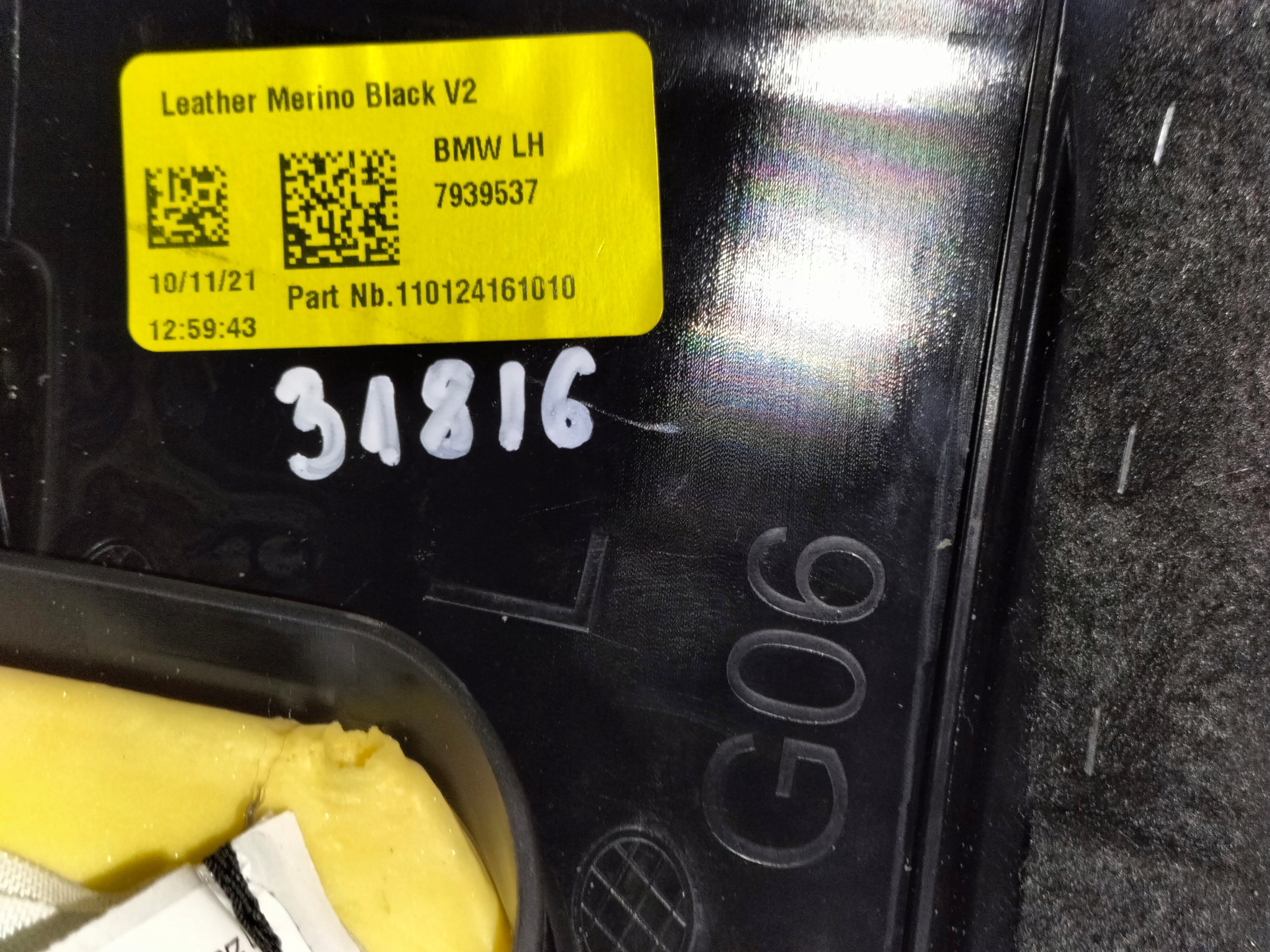 AIRBAG ĽAVÉHO ZADNÉHO SEDADLA BMW X6 G06 19-