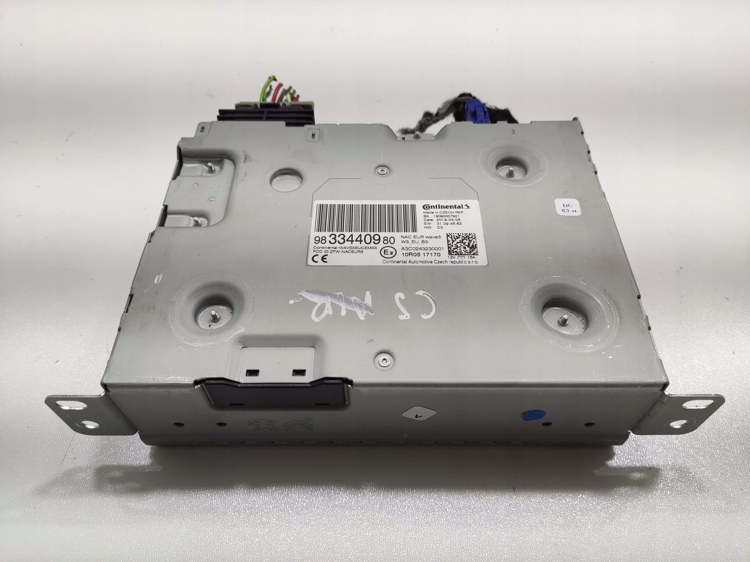 RADIO ORIGINAL NAVIGACIA CITROEN C5 AIRCROSS 2017-2022 9833440980