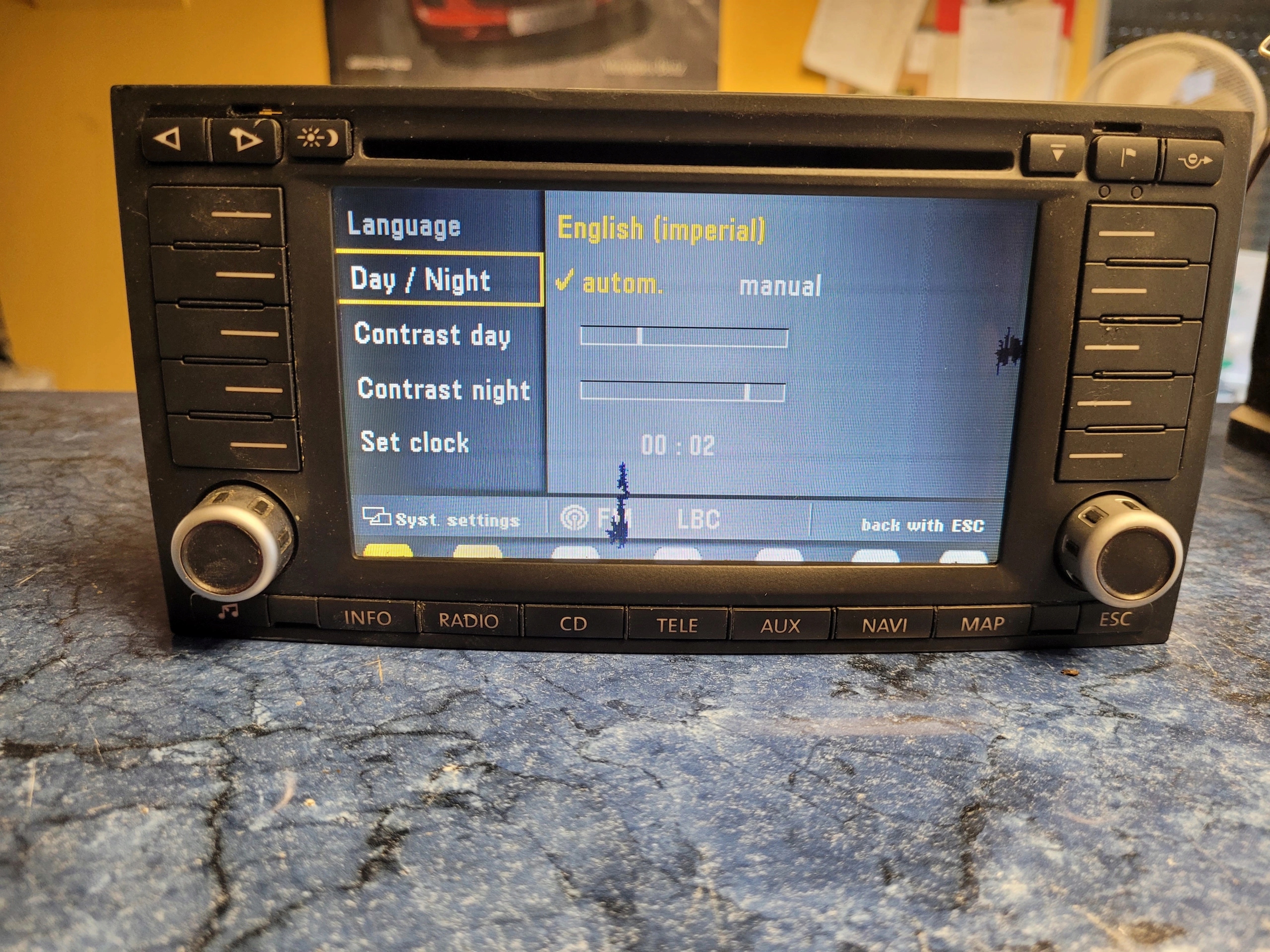 VW TOUAREG I RADIO NAVIGACIA 7L6035191N