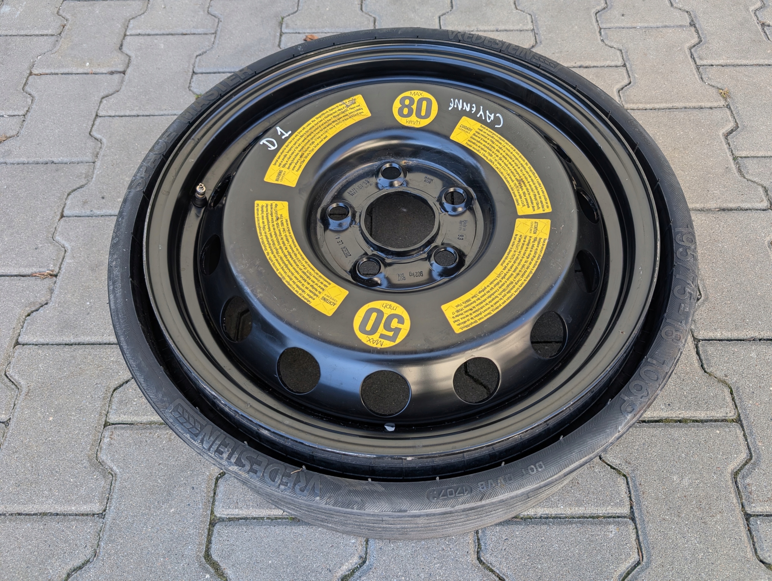 REZERVA DOJAZDOVKA 18 PORSCHE CAYENNE I 5×130 6,5J ET53 7L0601027A