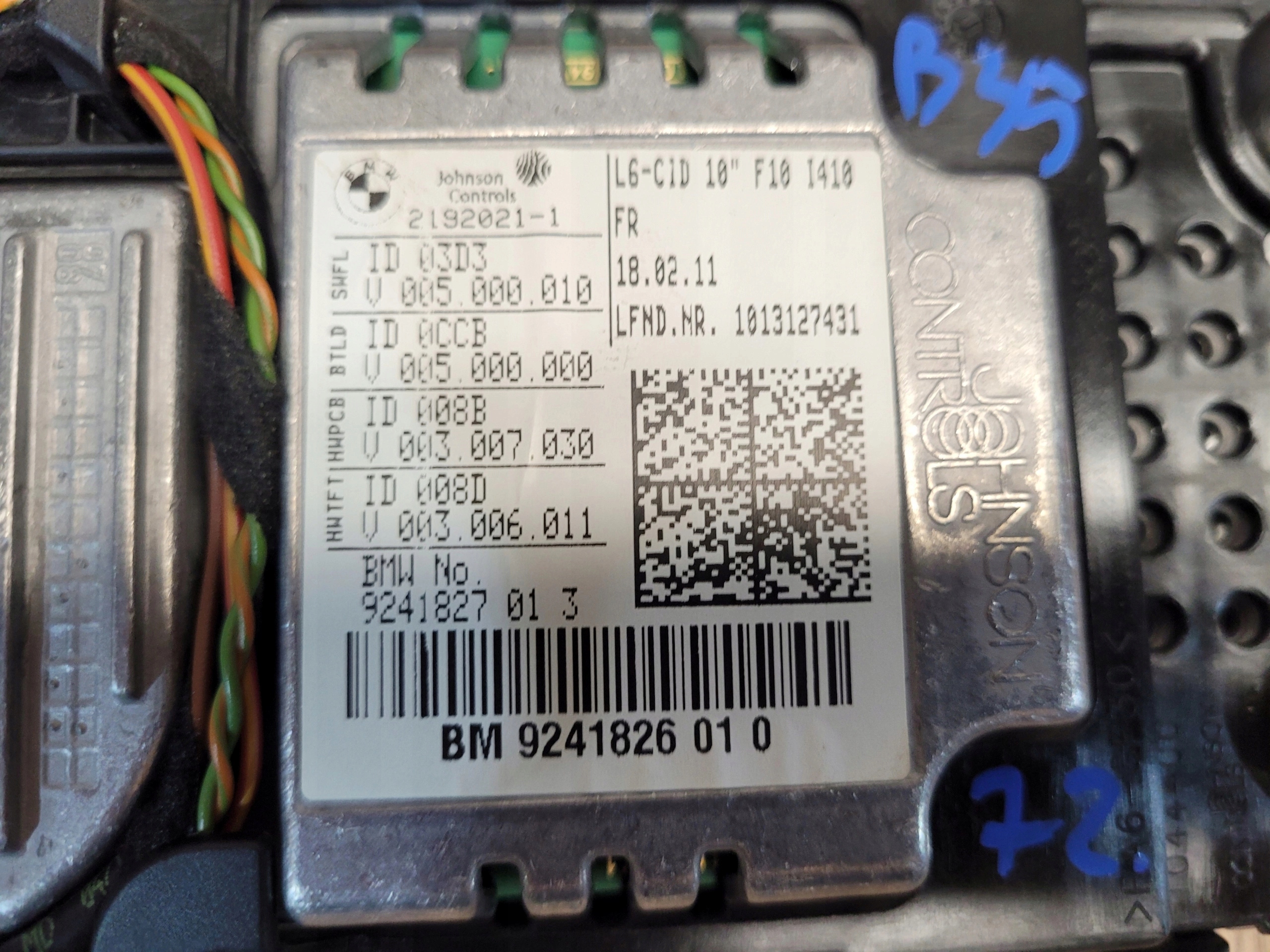 BMW 5 F10 F11 DISPLEJ 9241827