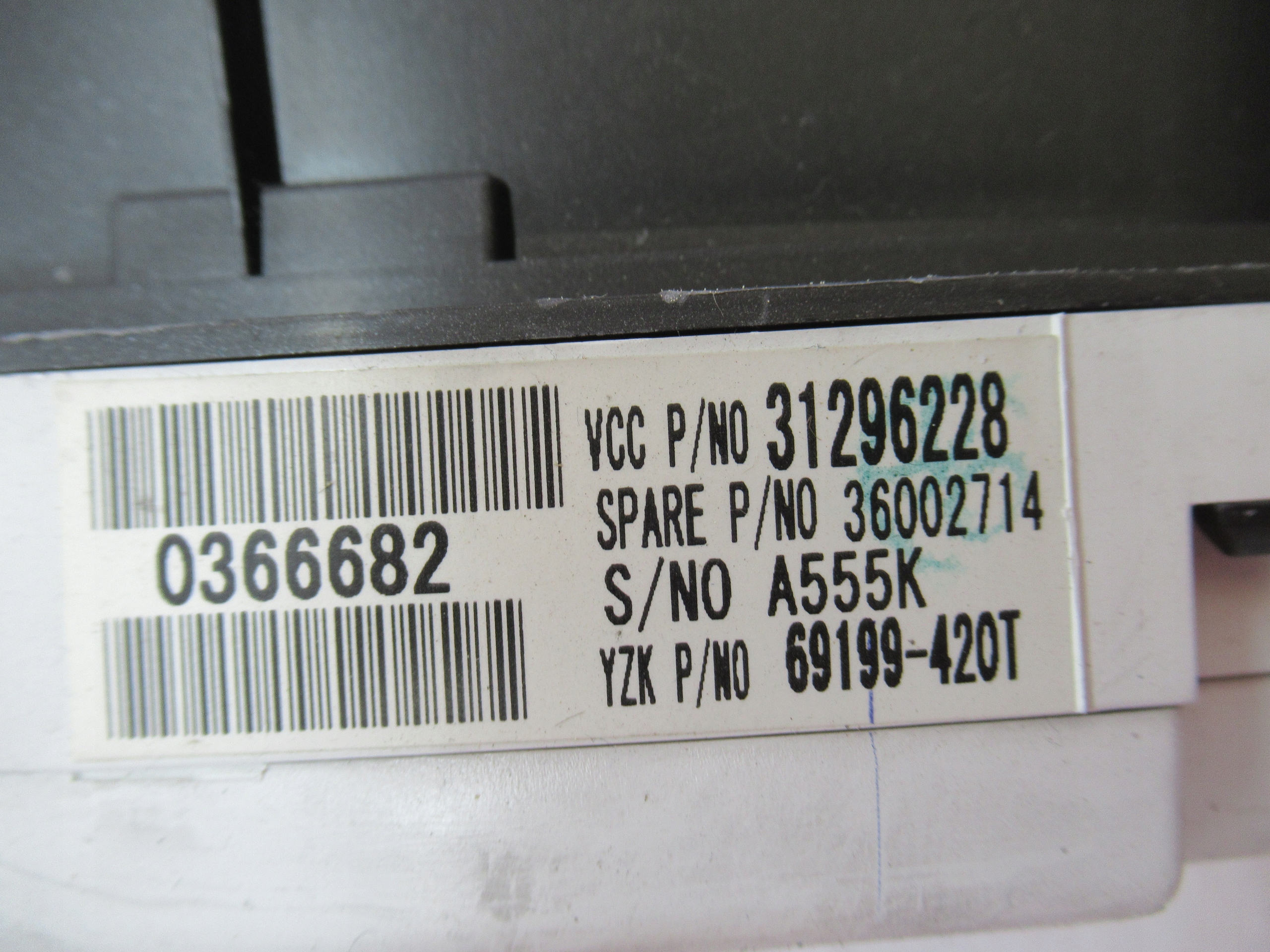 TACHOMETER BUDIKY 31296228 VOLVO C30 1.6 D