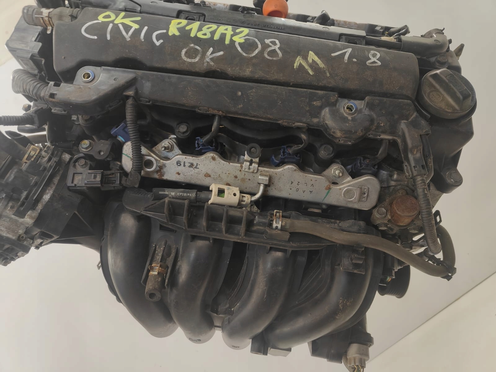 Honda 1.8 BENZIN oe R18A2 160 TISIC KM MOTOR KOMPLETNY AKO NA FOTOGRAFIACH