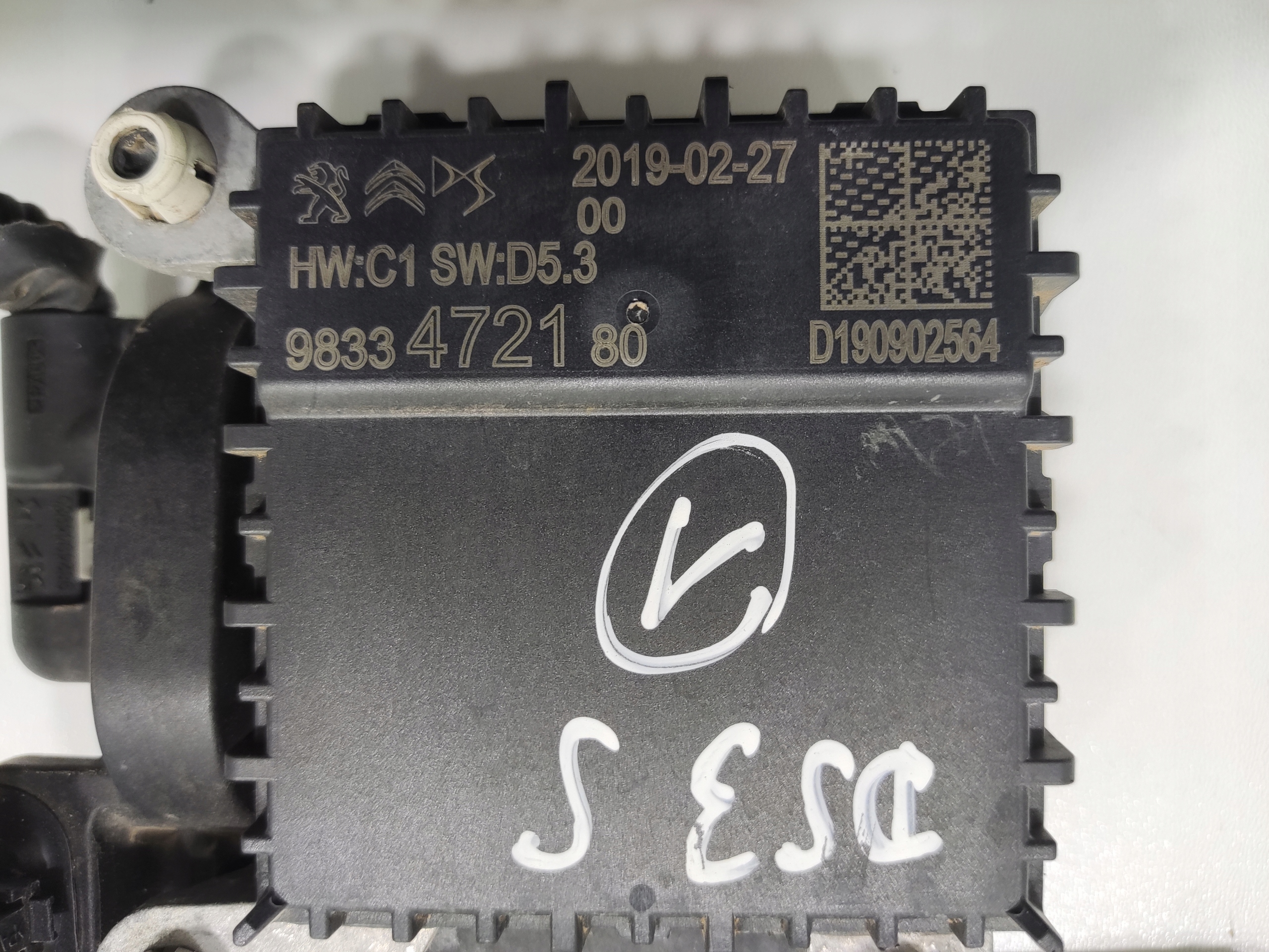 RADAR MODUL SENZOR DISTRONIC CITROEN DS3 DS 3 CROSSBACK 9833472180 2019-22