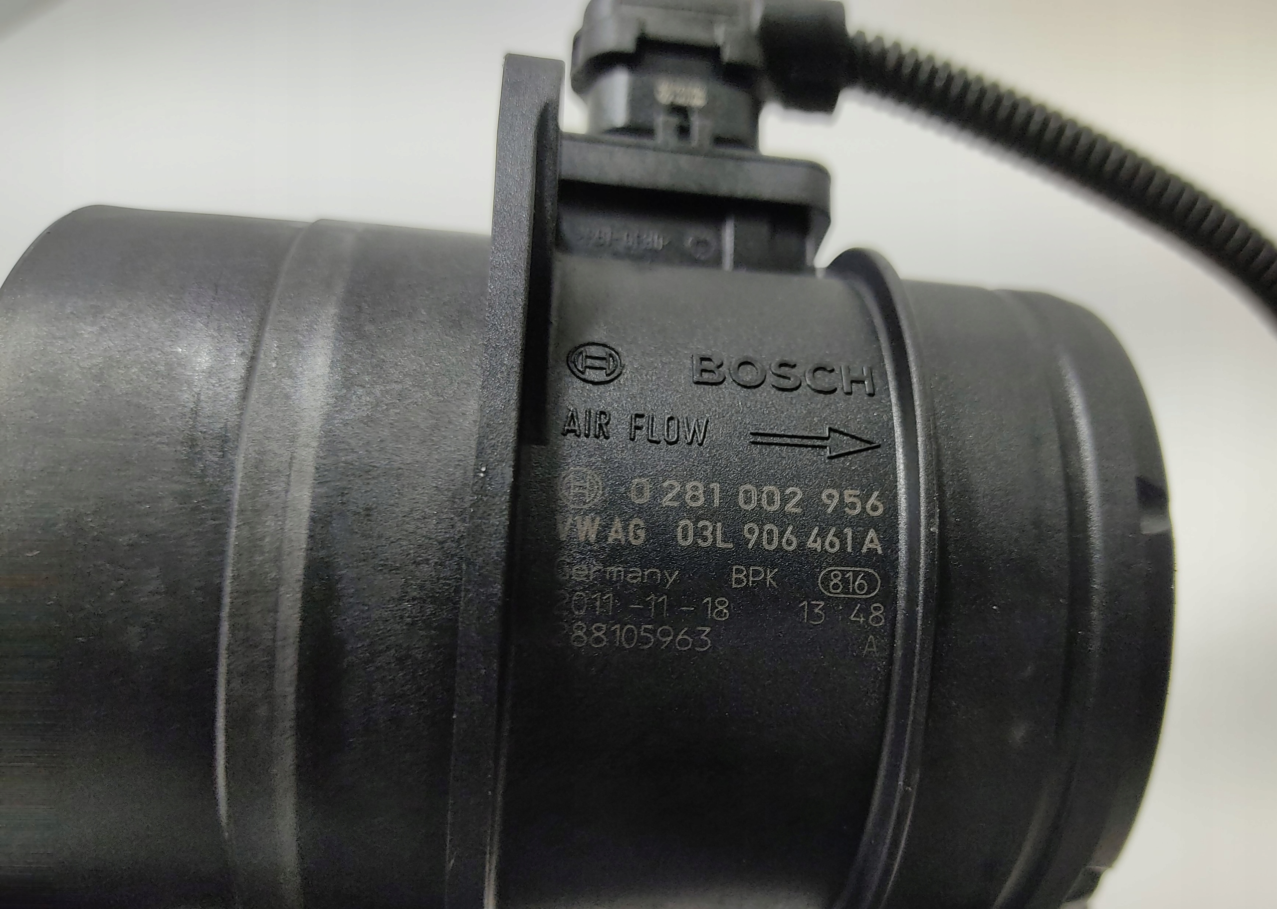 VAHA VZDUCHU AUDI TT 8J 2.0 TDI 03L906461A 0281002956 2006-2014